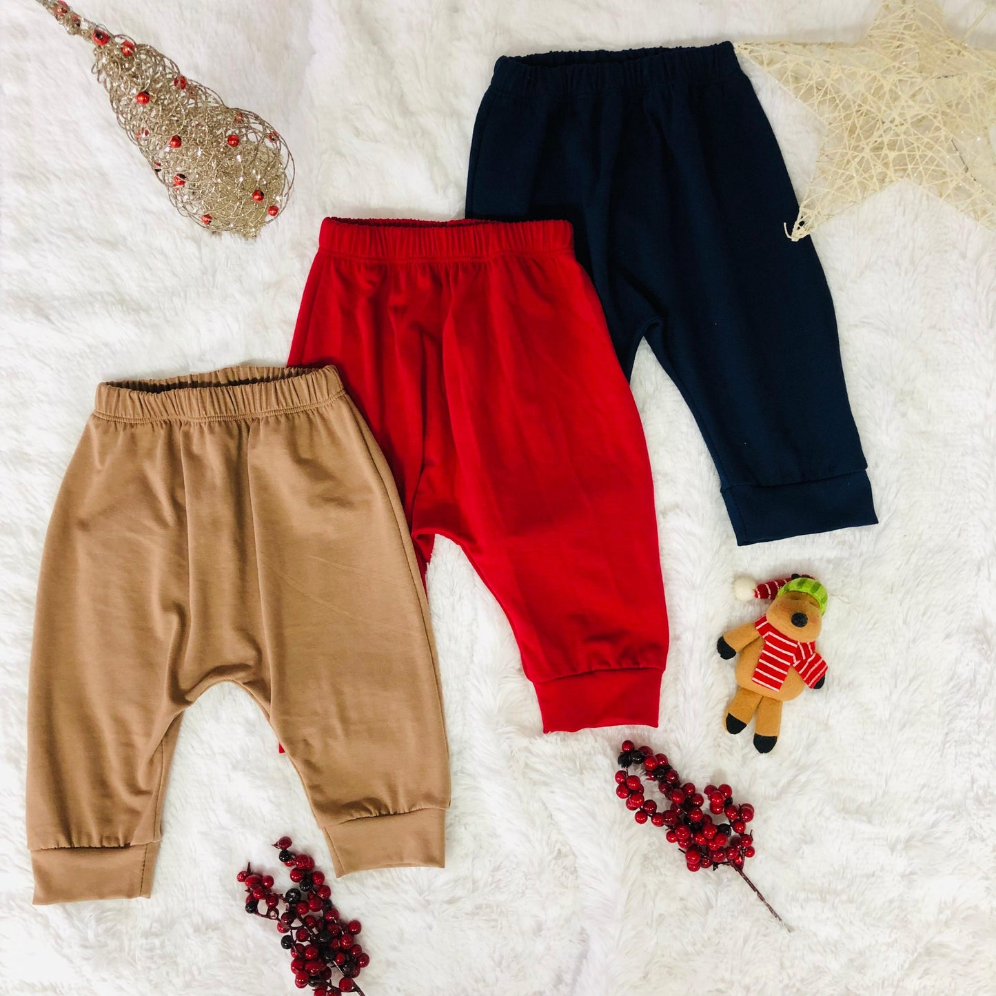Set x 3 jogger para bebe navideño