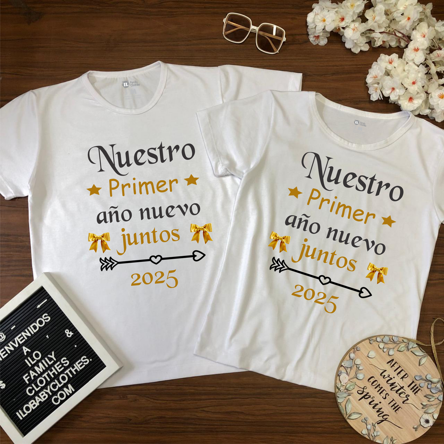 Camiseta familiares año nuevo 2025