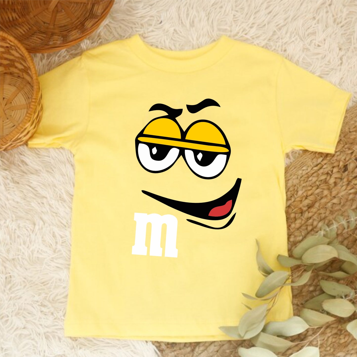 Camiseta para niña m&m amarilla