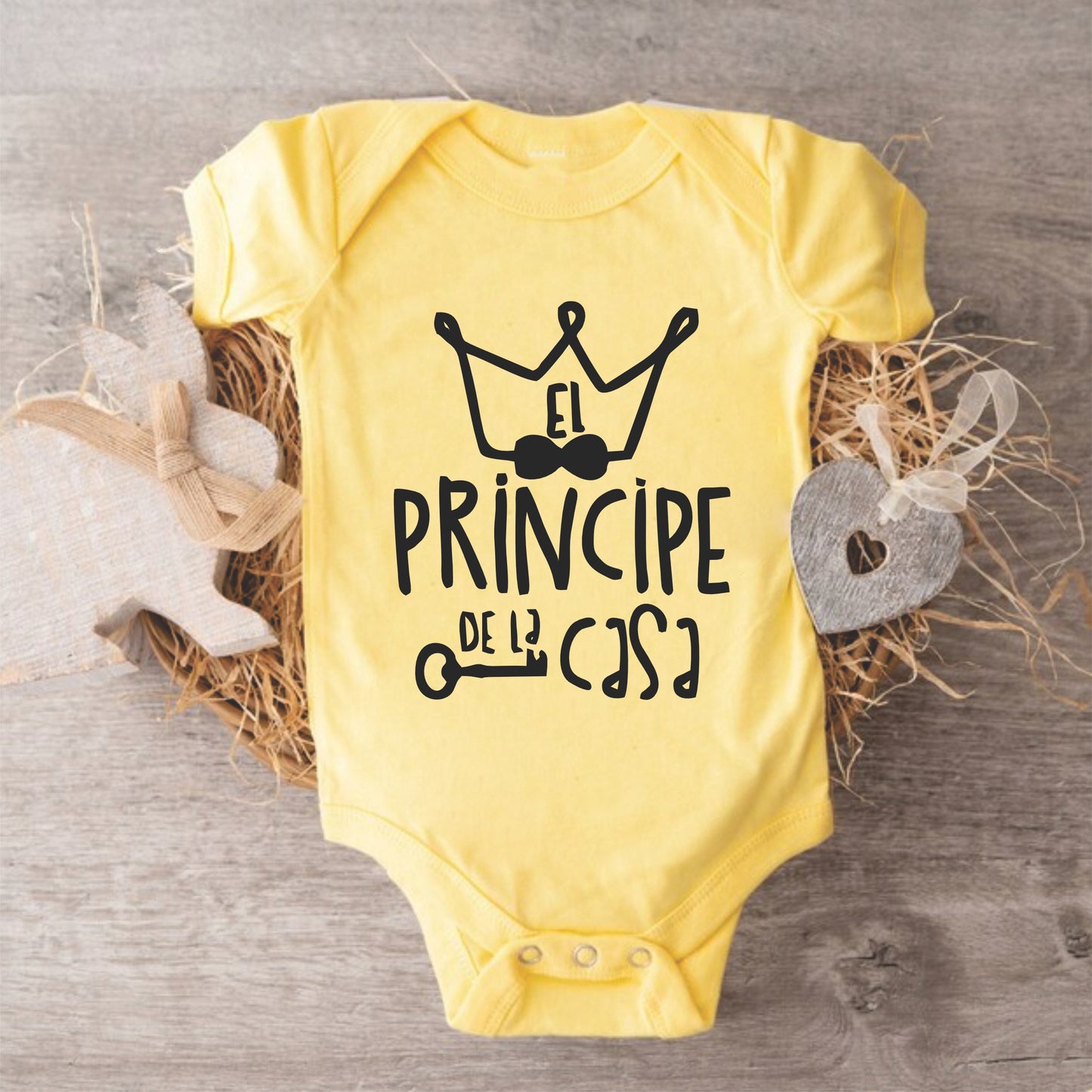 Body Mameluco bebe niño príncipe de la casa