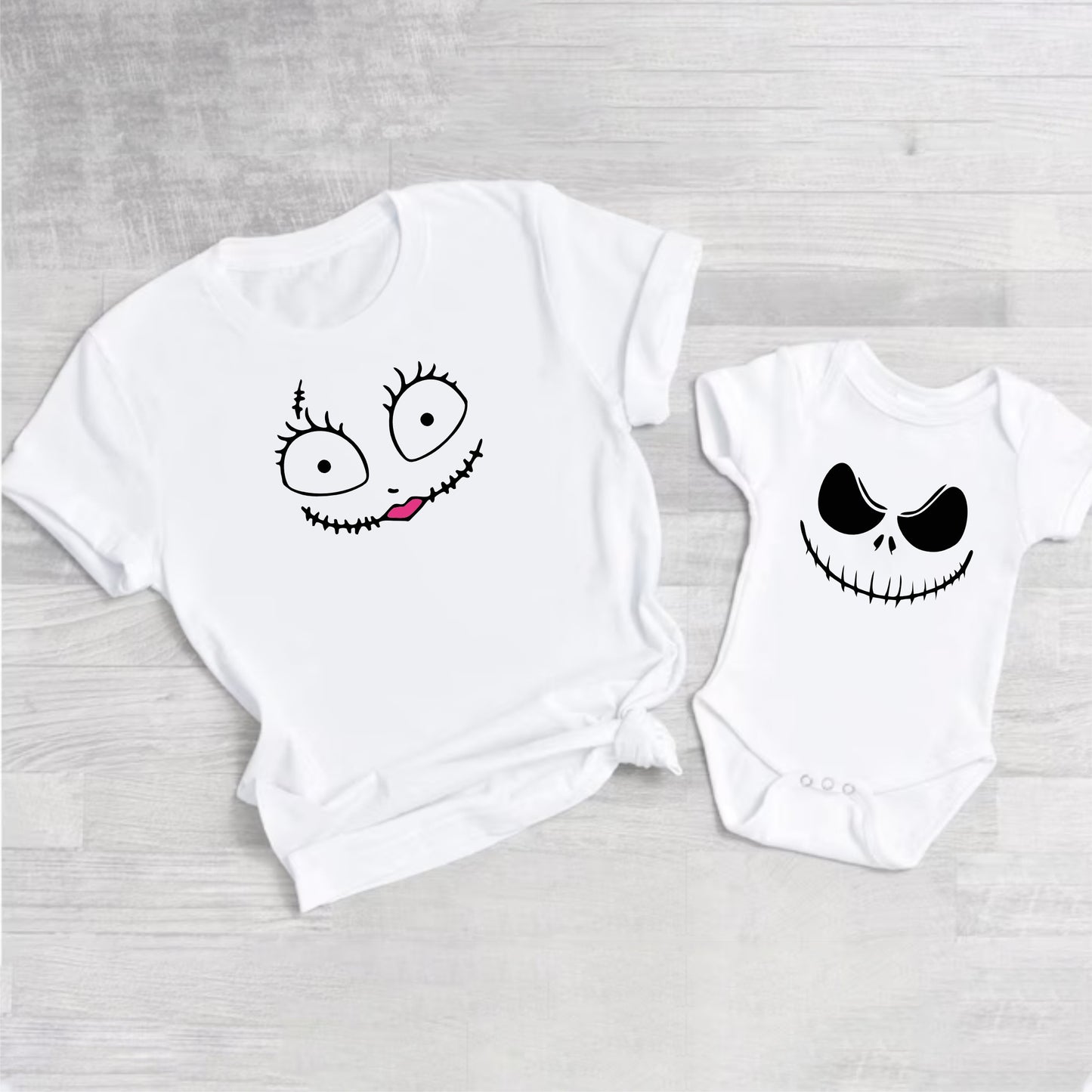 Duo camiseta y mameluco Halloween