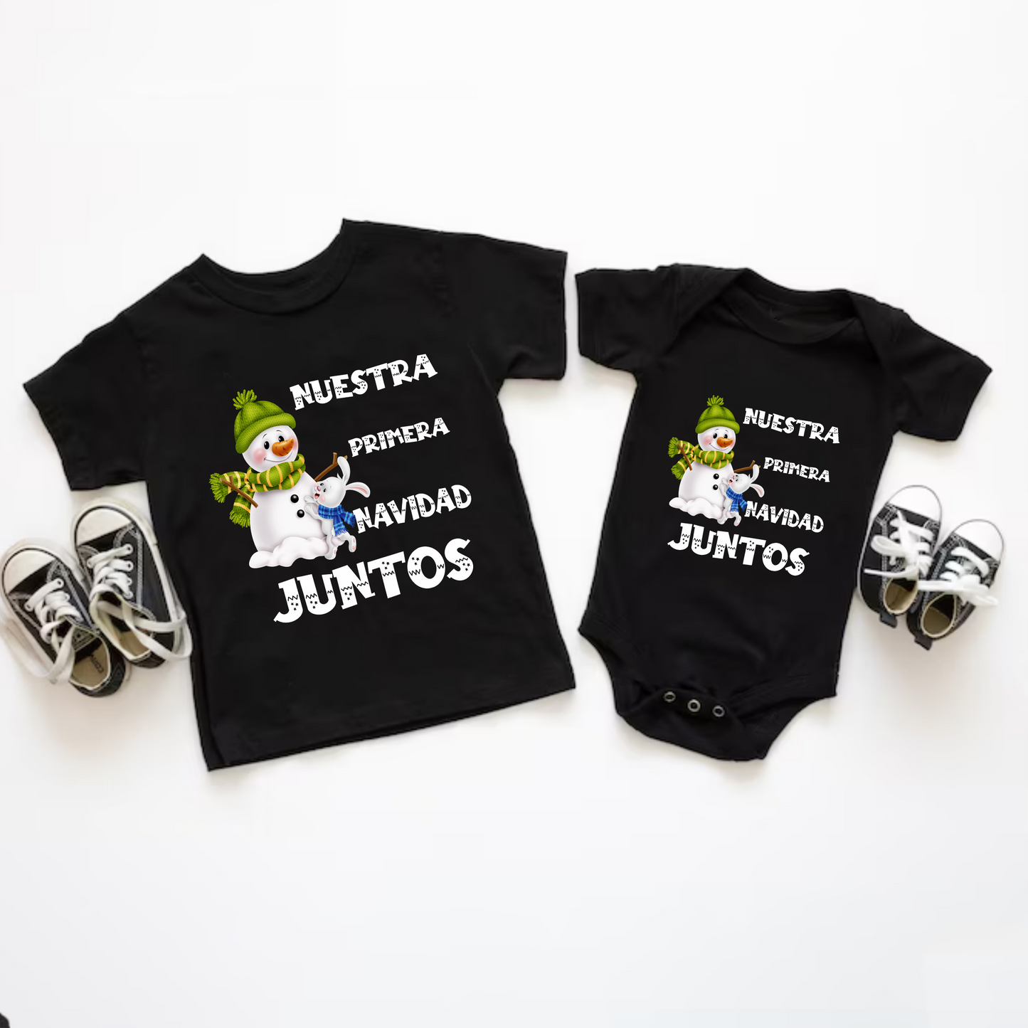 Camisetas para hermanos navideñas