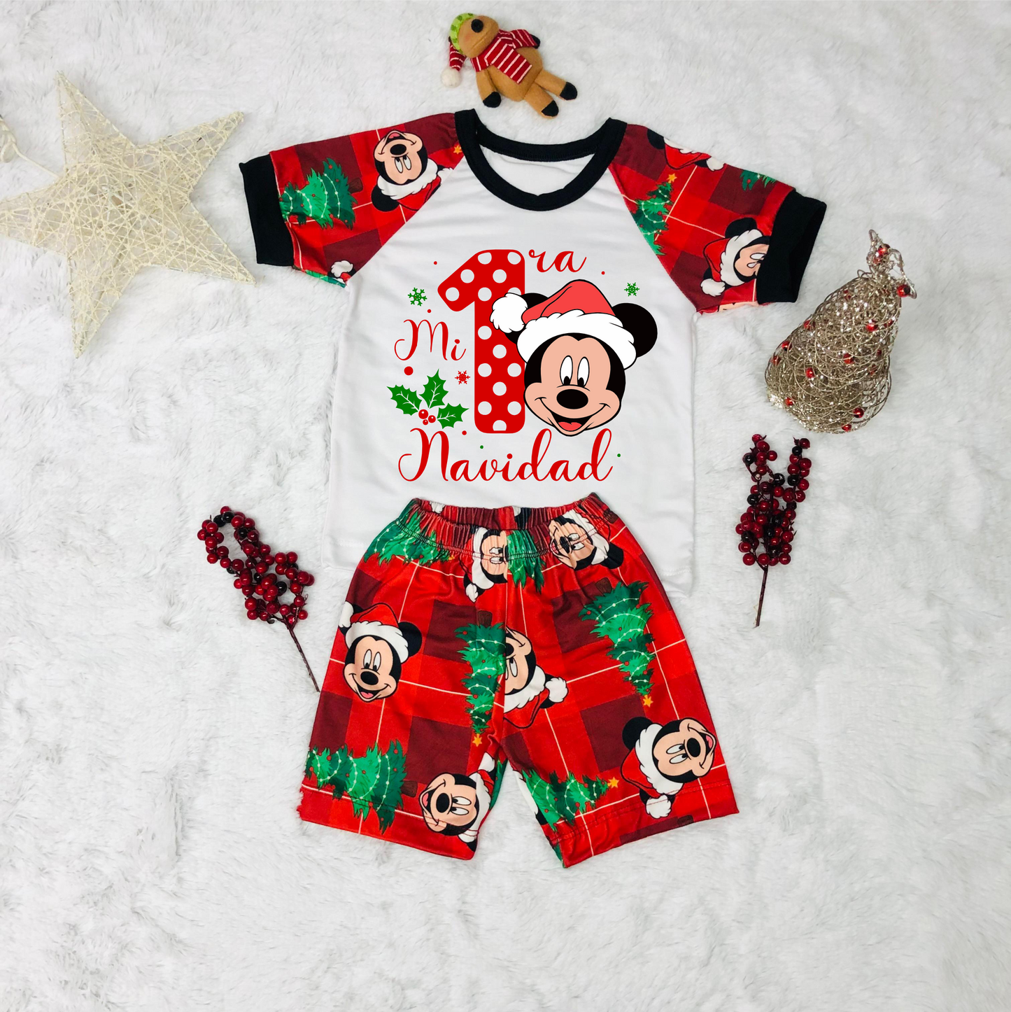 pijama para bebe navidad navideña