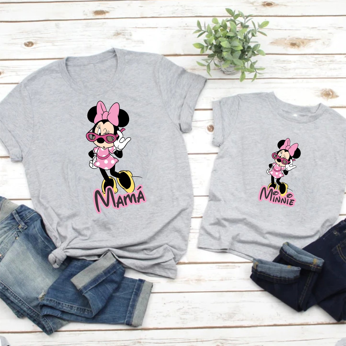Camisetas Mamá e hija Mamá, Minnie