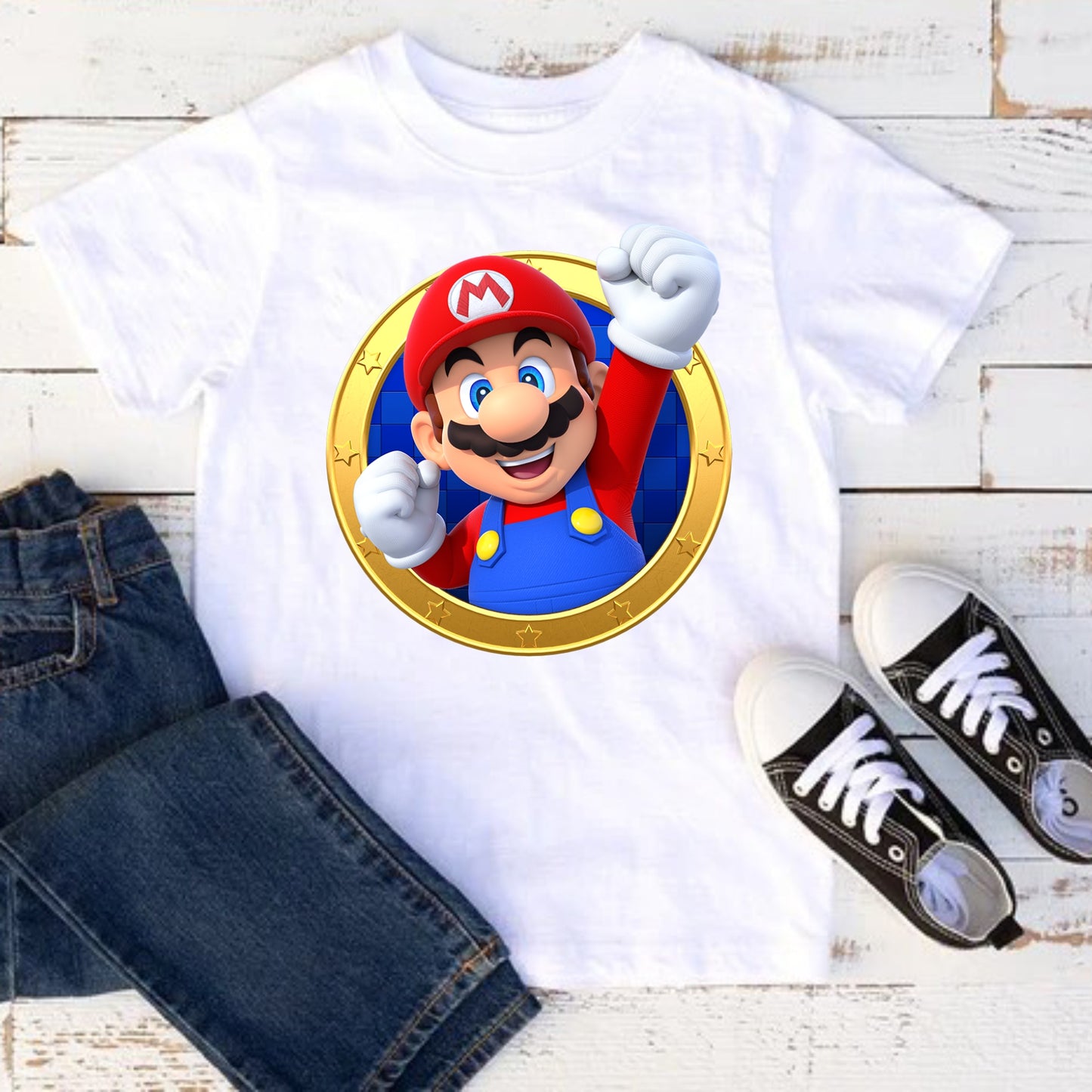 Camiseta para niño Mario Bross