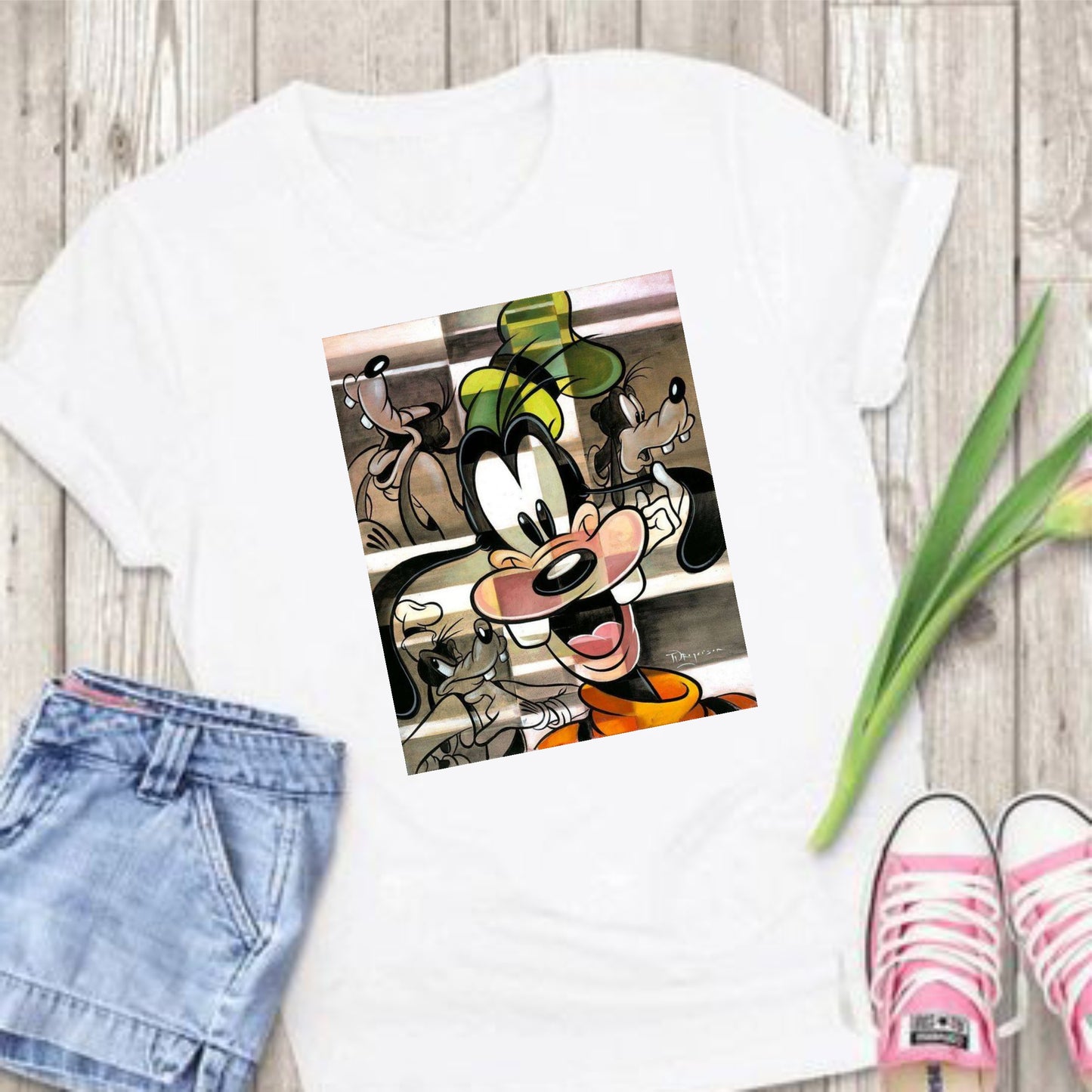 Camiseta Larga Mujer goofy