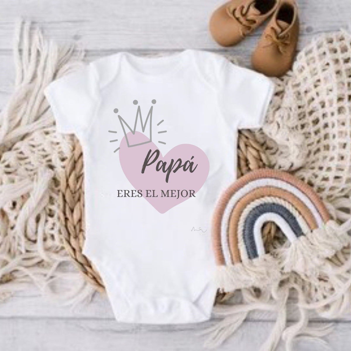 Body Mameluco para bebé niña Papá eres el mejor