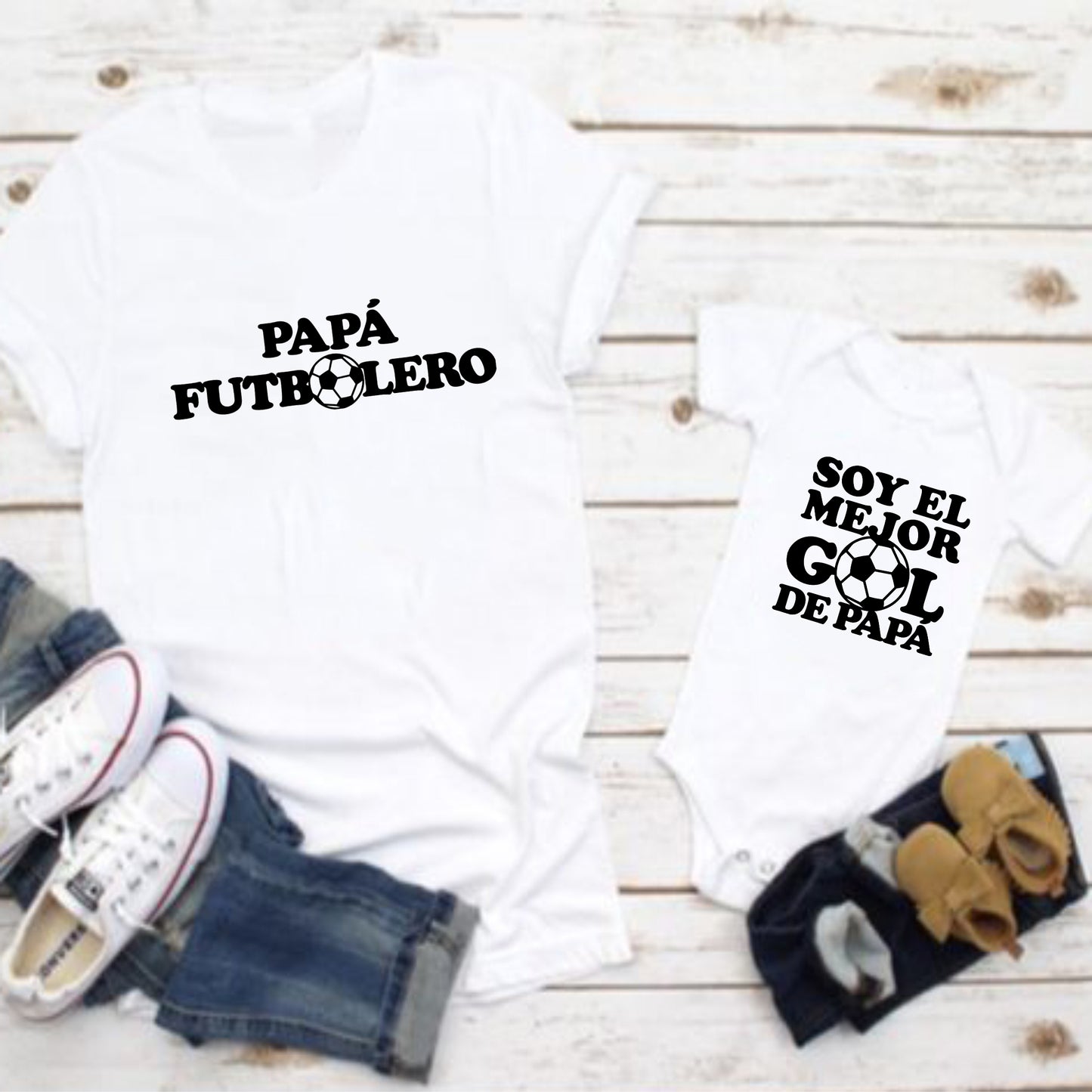 Camisetas papá e hijo Soy el mejor Gol de papá