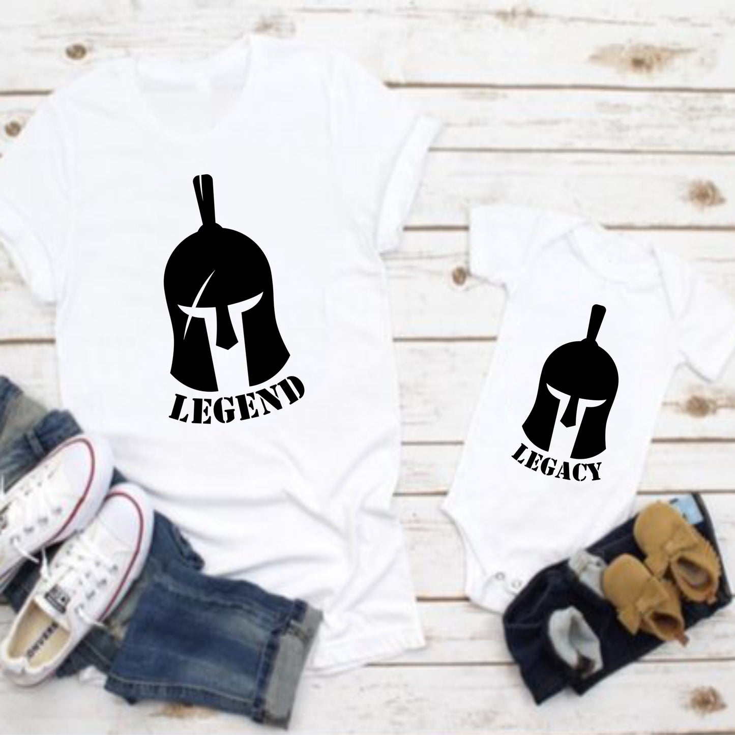 Camisetas Papá e hija . Leyenda, legado