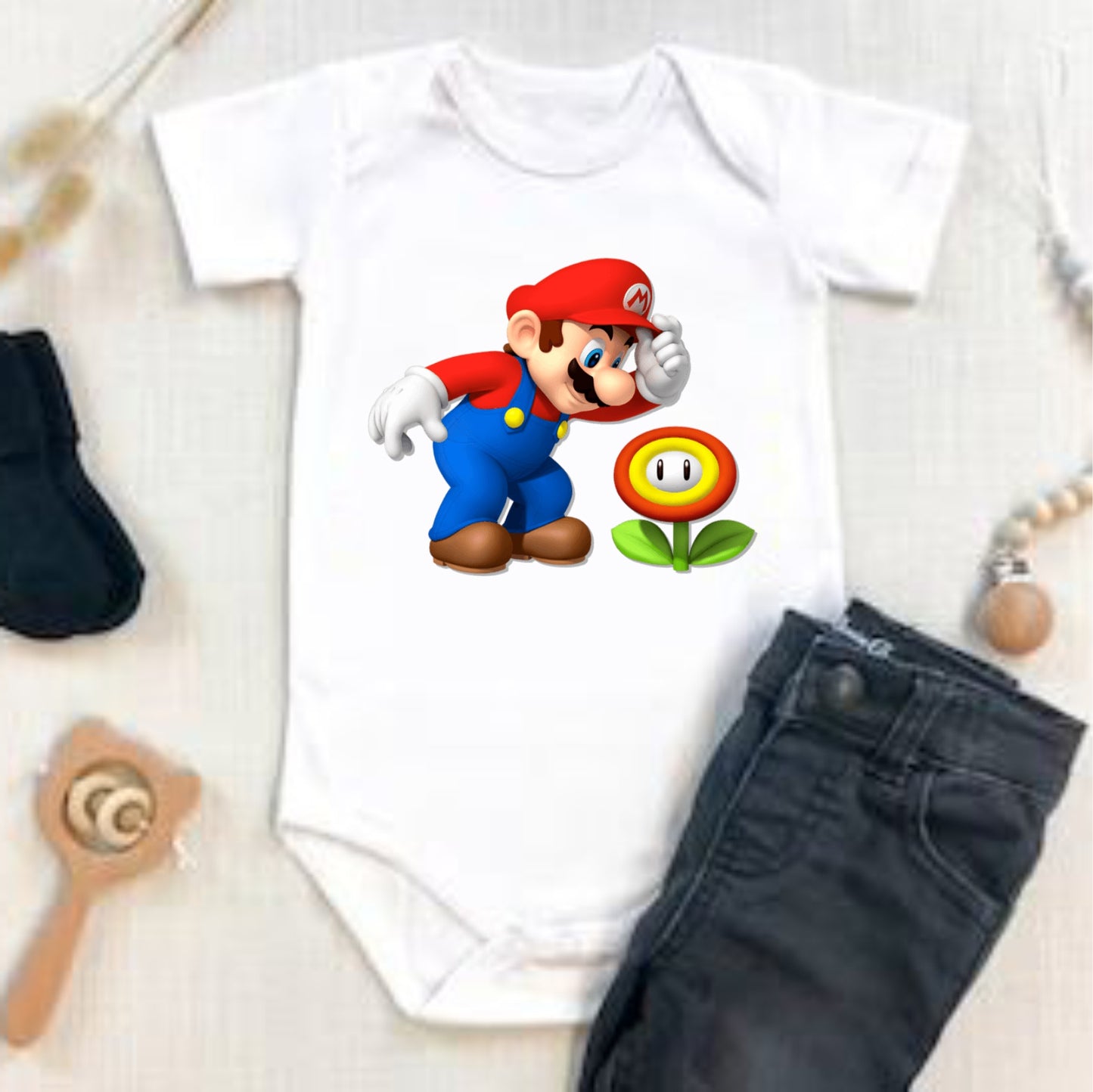 Body Mameluco para bebé niño Mario Bross