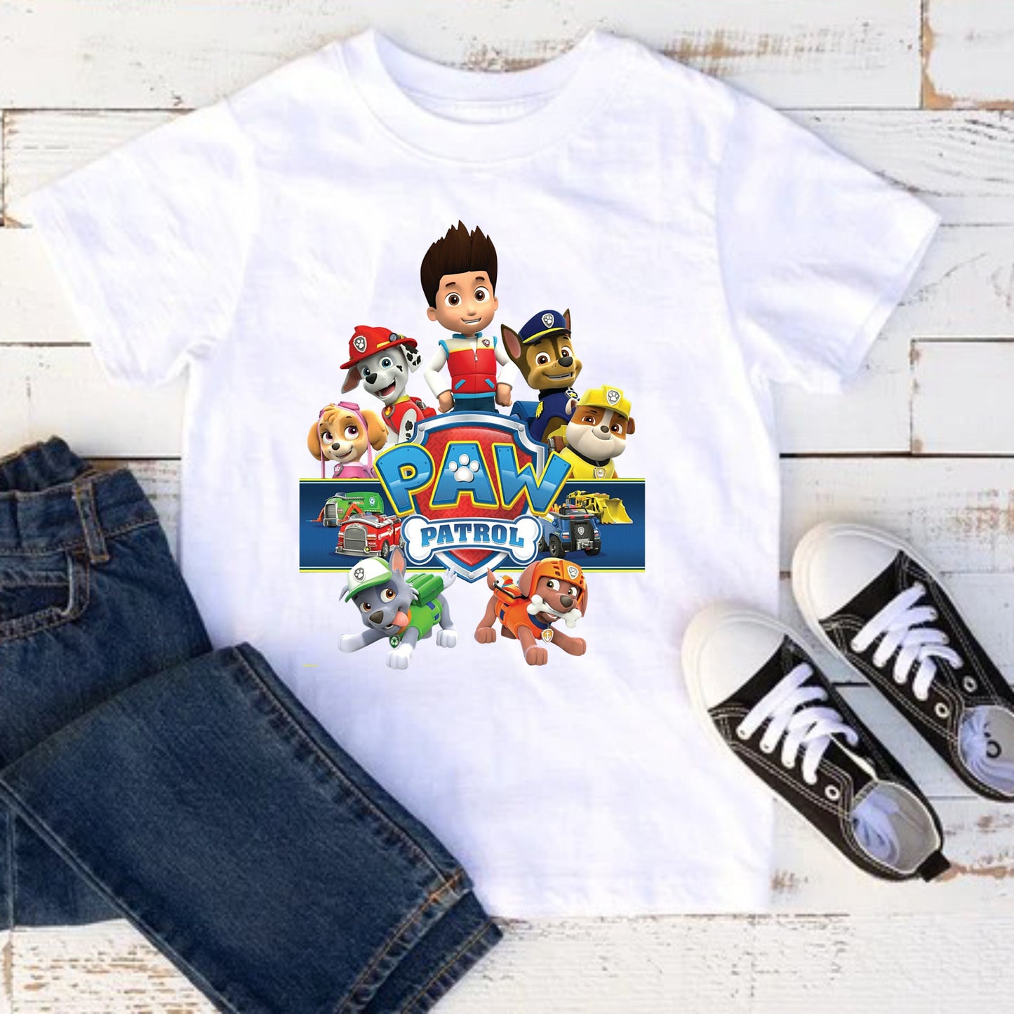 Camiseta para niño paw patrol