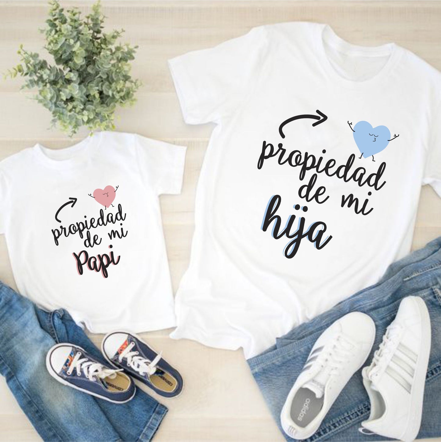 Camisetas Papá e hija Propiedad de mi papi
