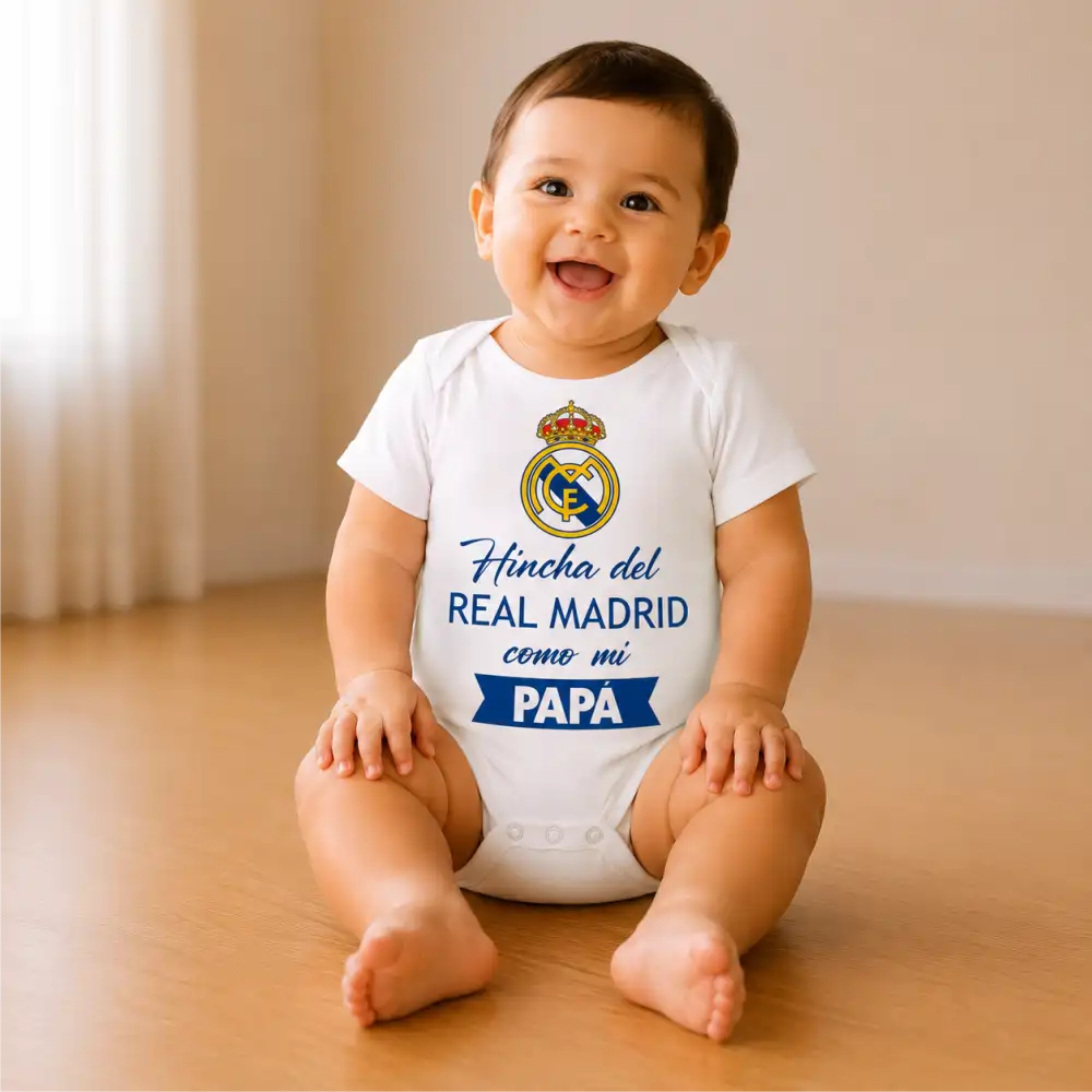 Body Mameluco hinchas 100% algodón
