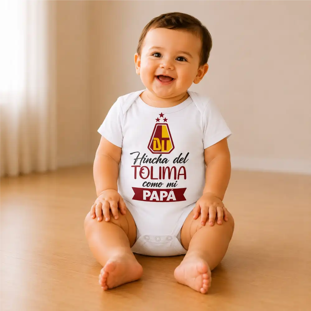 Body Mameluco hinchas 100% algodón