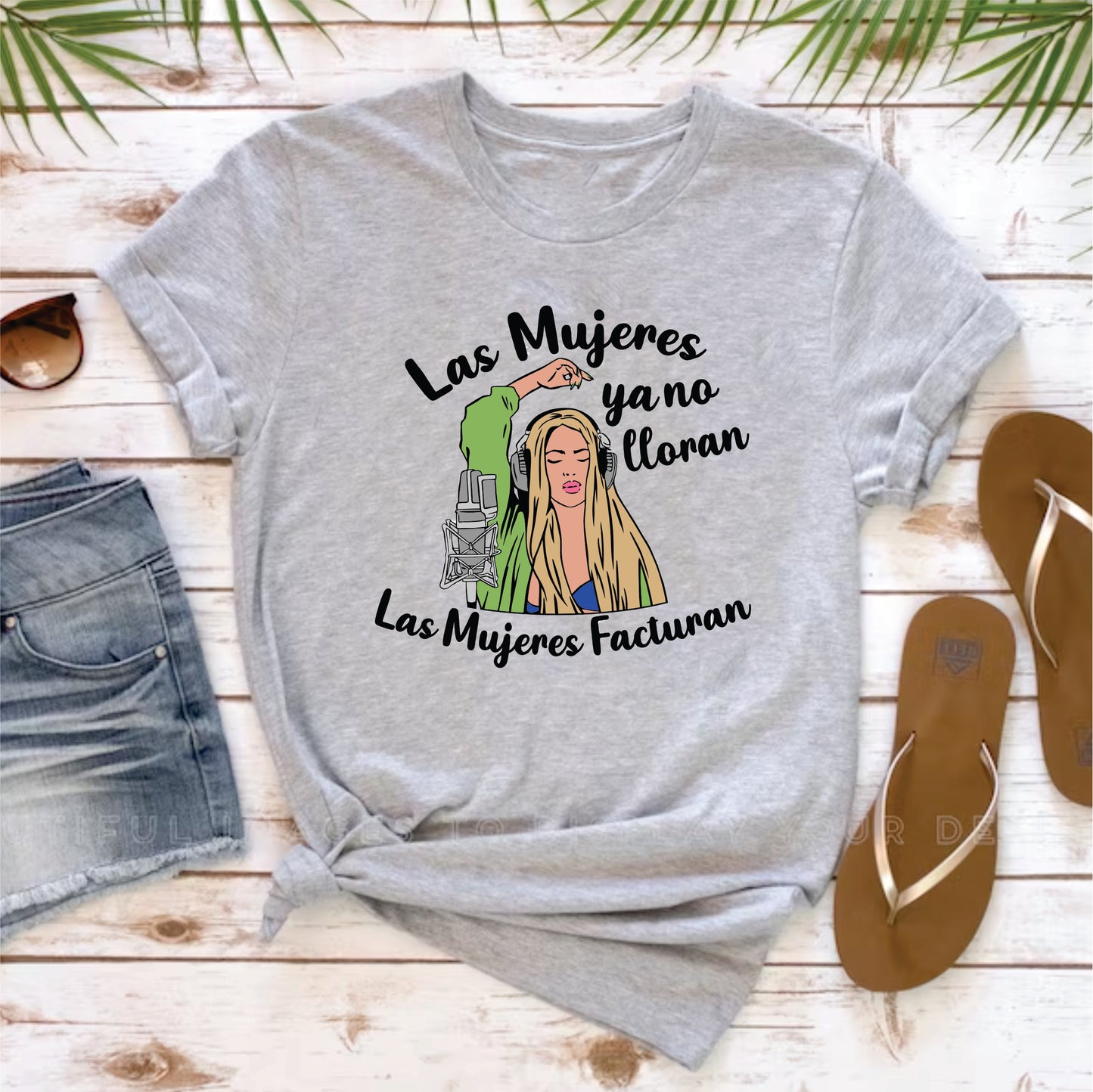 Camiseta Concierto Shakira , las mujeres ya no lloran , las mujeres Facturan