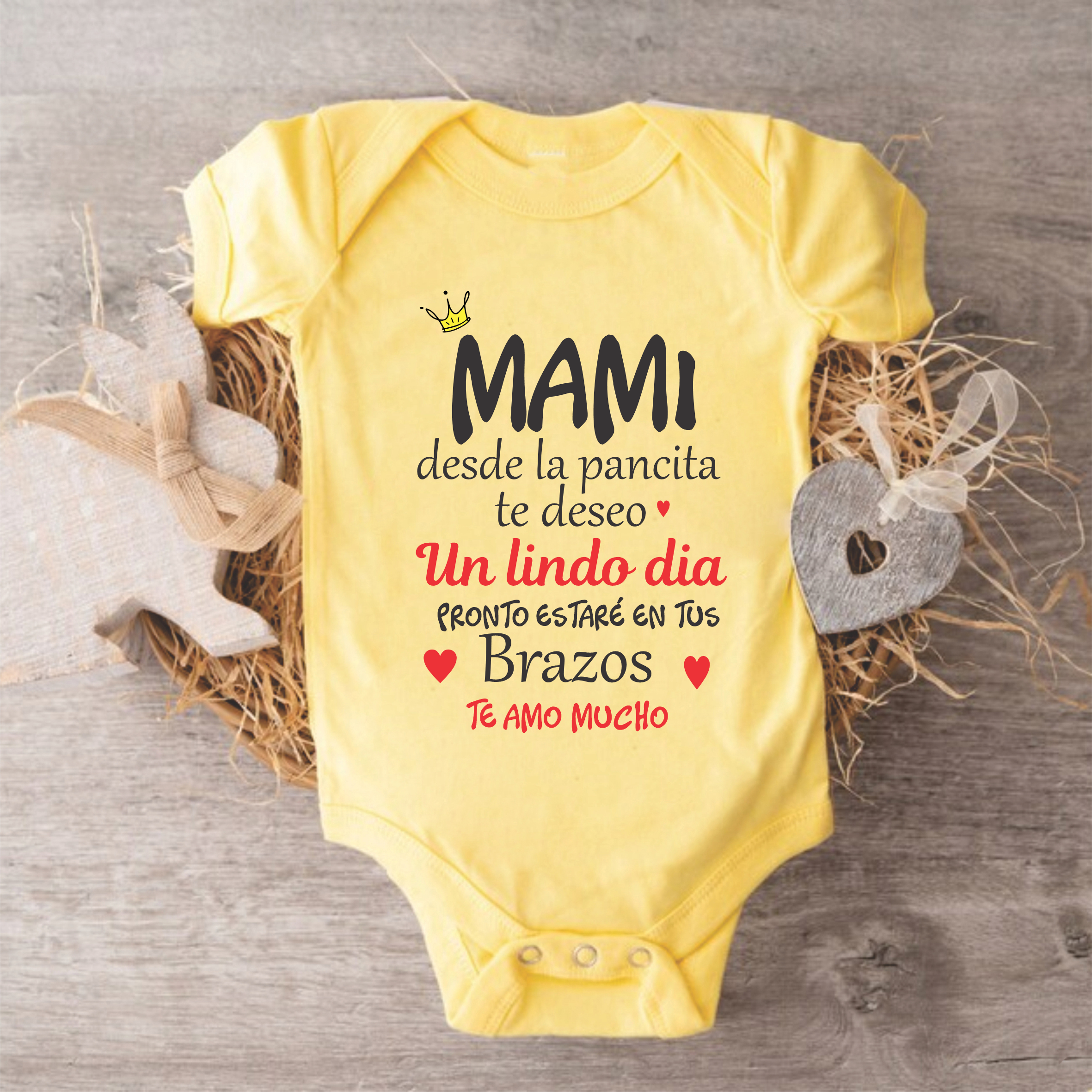 Body Mameluco día de la madre desde la pancita