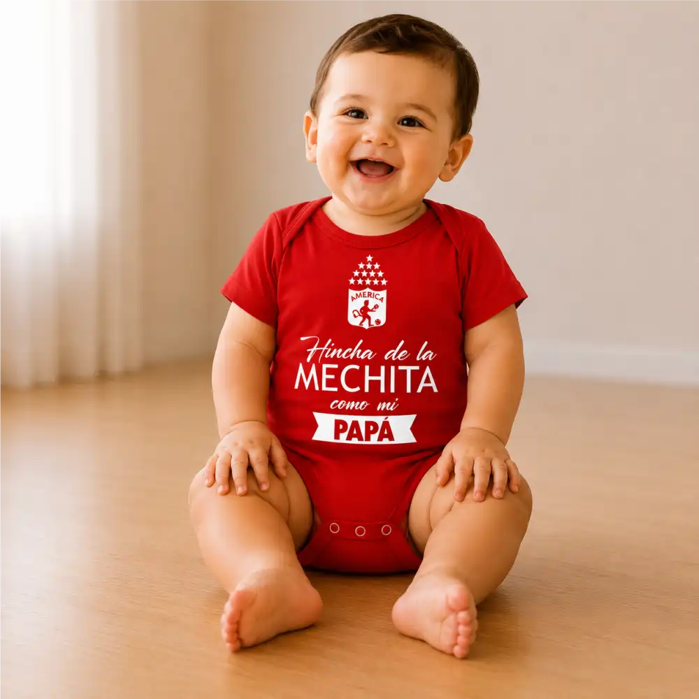 Body Mameluco hinchas 100% algodón