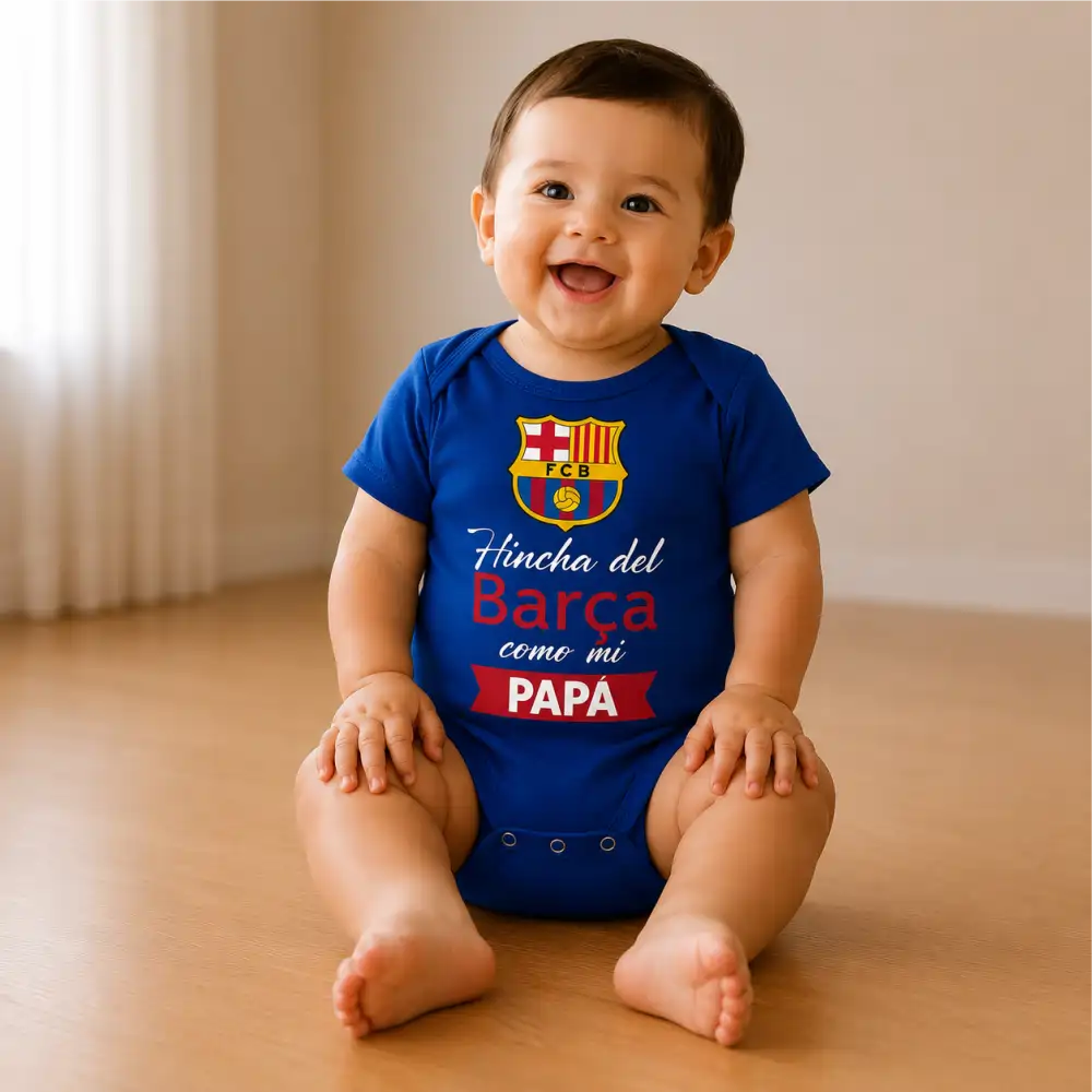 Body Mameluco hinchas 100% algodón