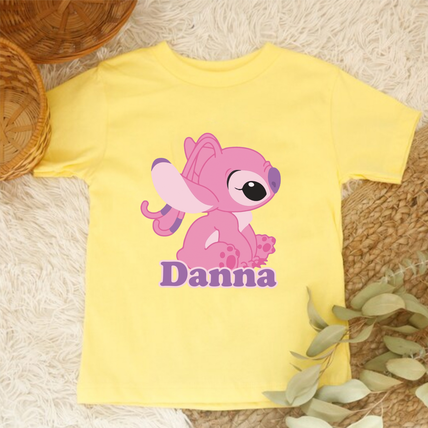 Camiseta para nilña personalizado stich