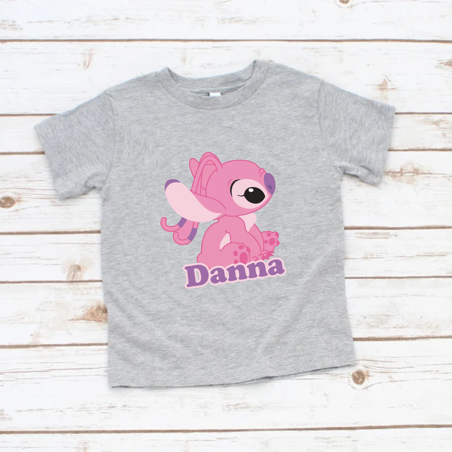 Camiseta para nilña personalizado stich