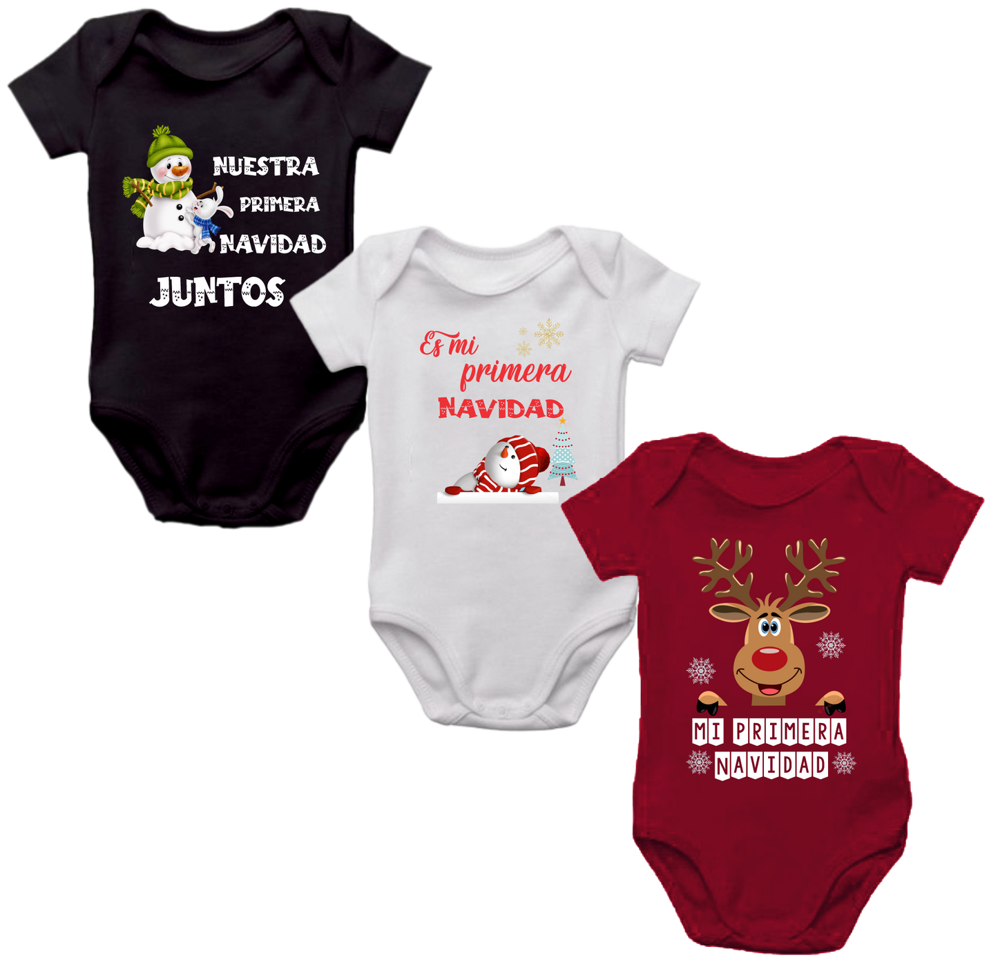 set x 3 Body Mameluco navideño