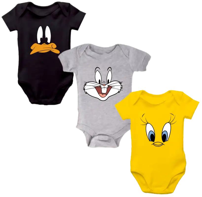 Set x 3 Body Mameluco Bebé personajes