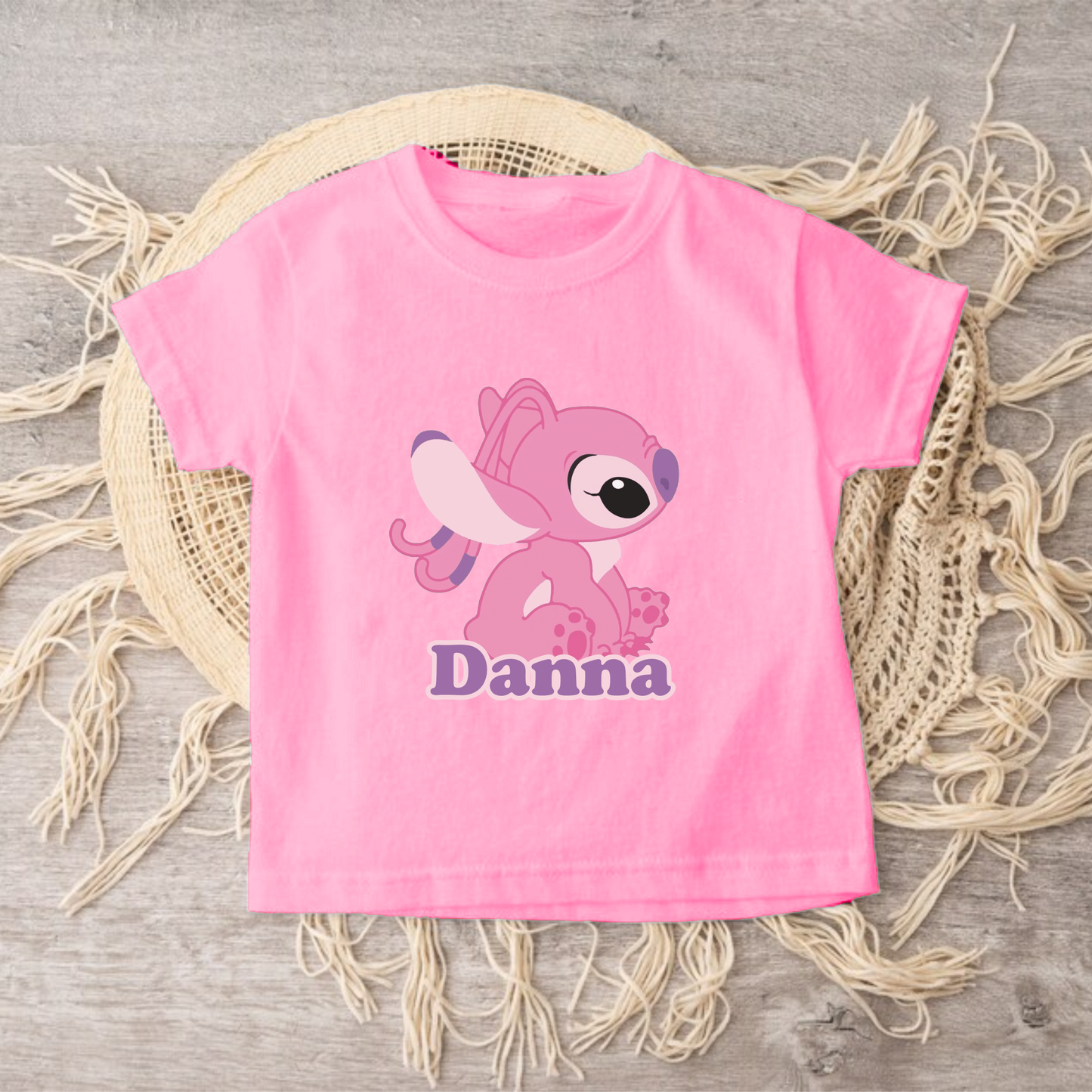 Camiseta para nilña personalizado stich