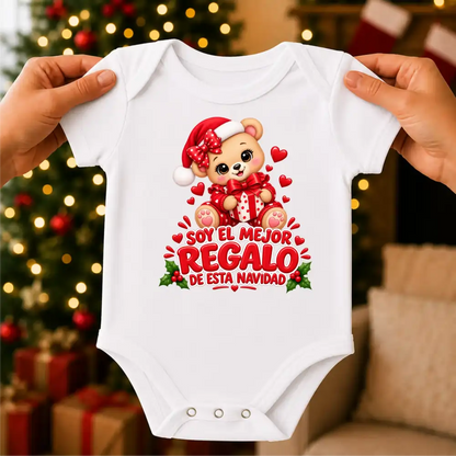 Body Navideño, 100% Algodón, ideal para piel delicada