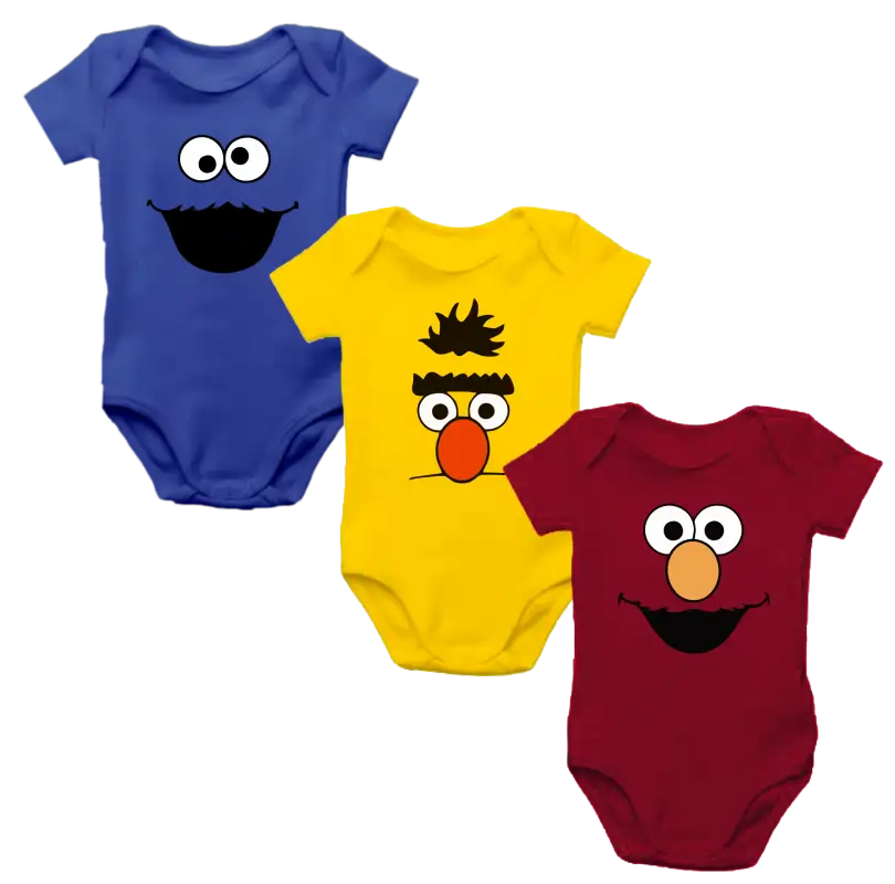 Set x 3 Body Mameluco Bebé personajes