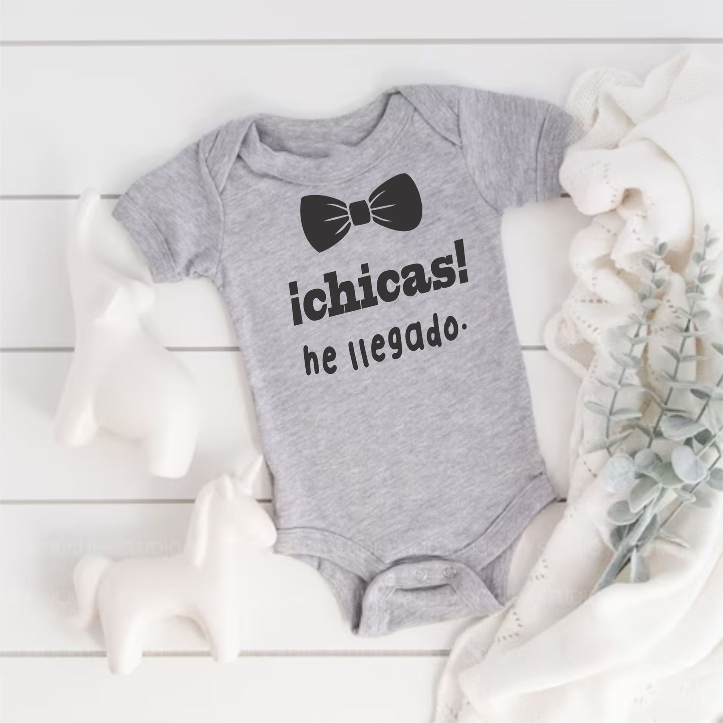 Body Mameluco para bebé niño Chicas he llegado