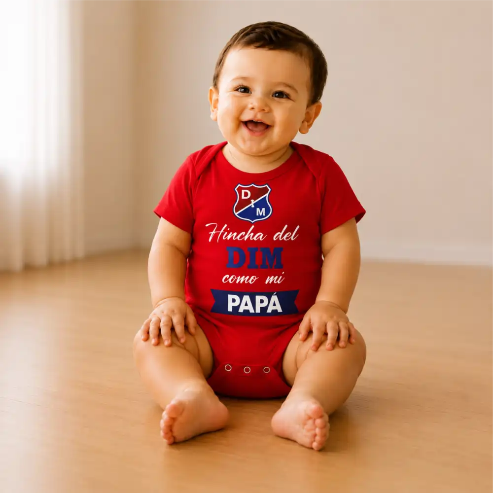 Body Mameluco hinchas 100% algodón
