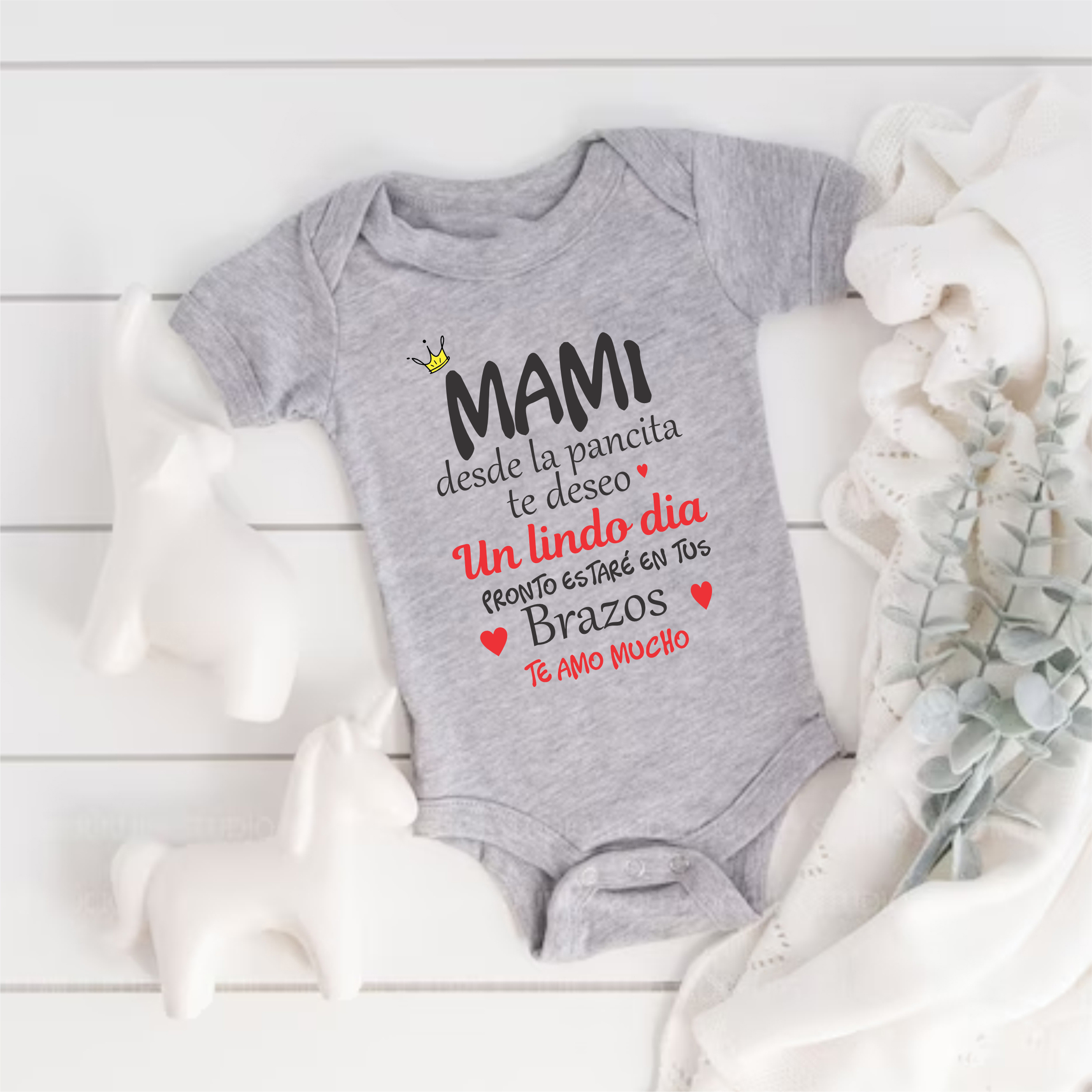 Body Mameluco día de la madre desde la pancita