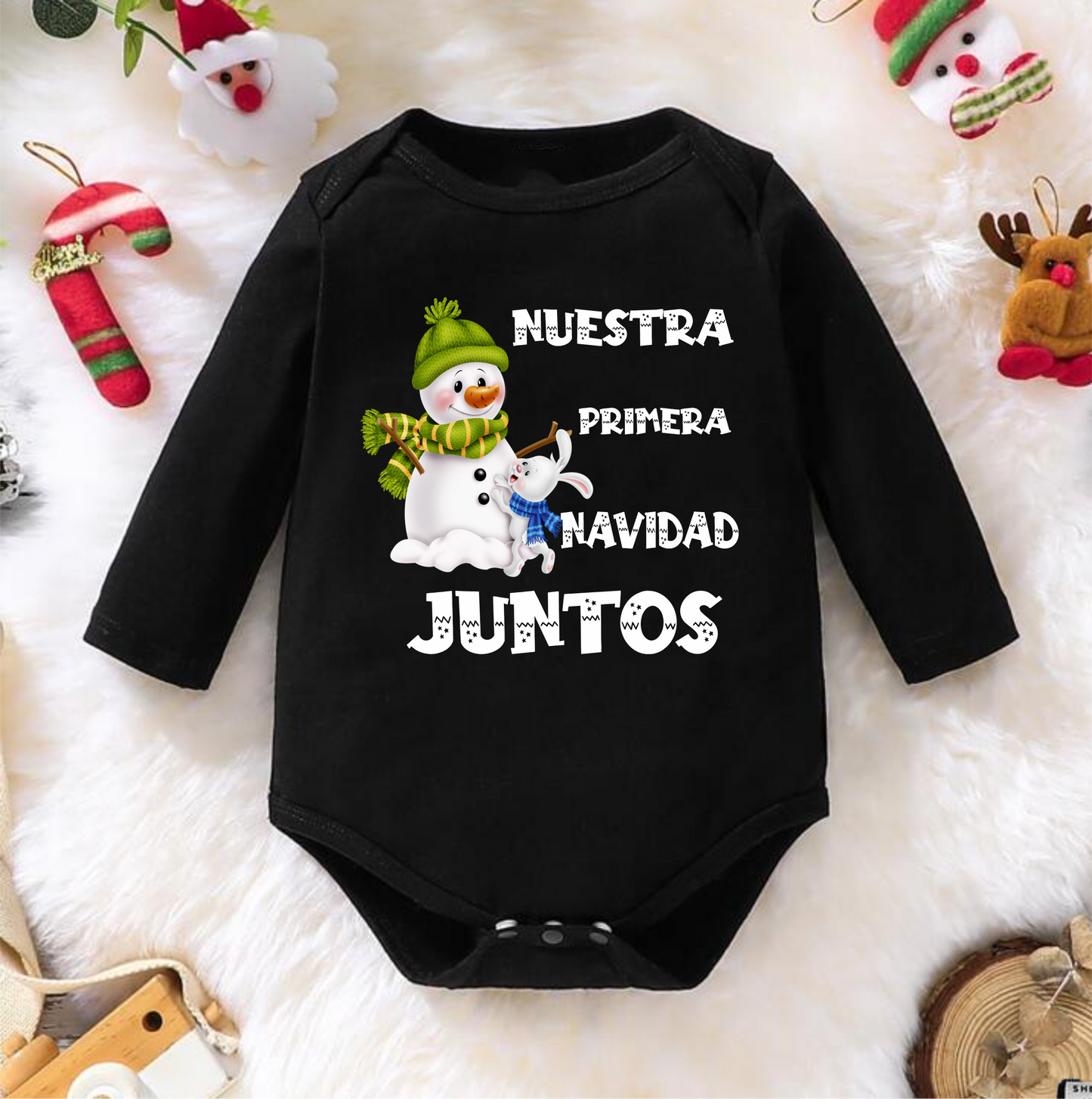 Body Navideño unidades únicas, 100% Algodón, ideal para pieles sensibles