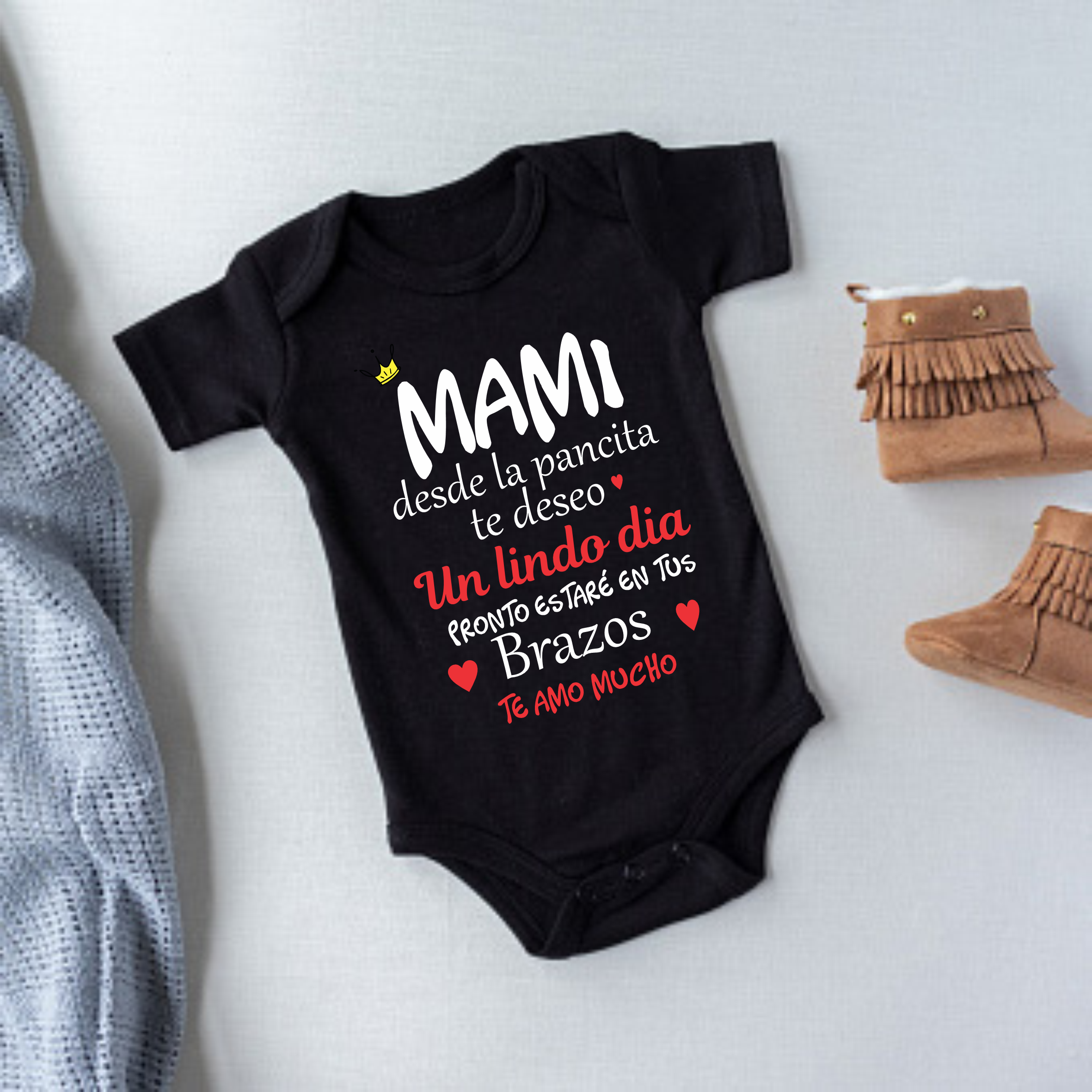 Body Mameluco día de la madre desde la pancita