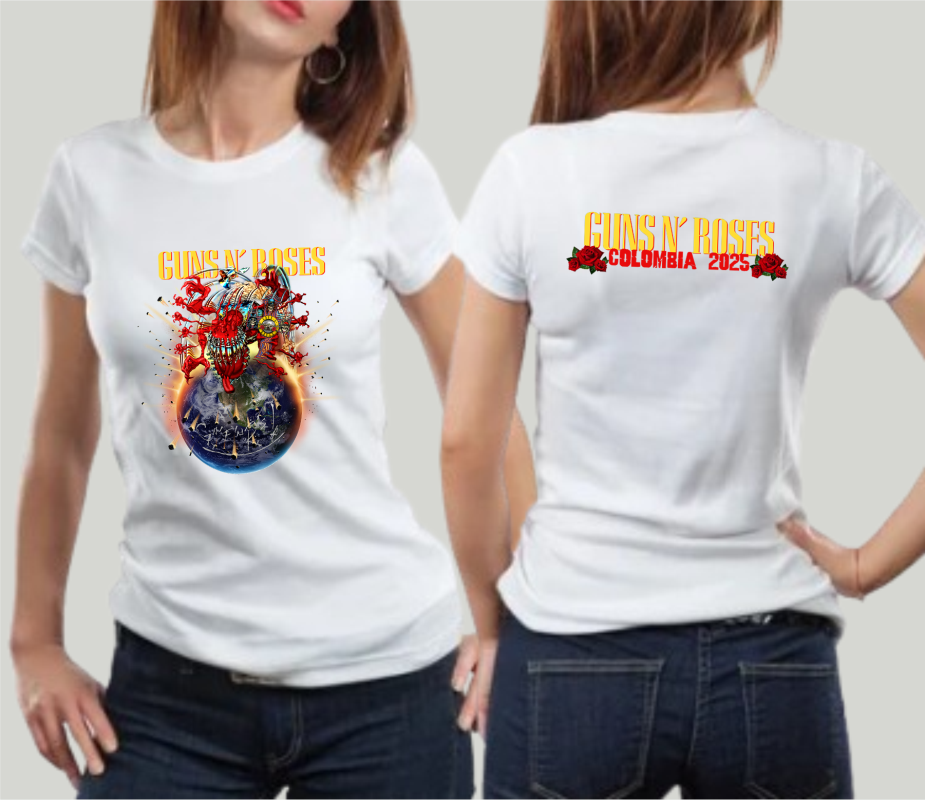 Camiseta Concierto Guns n' roses Colombia