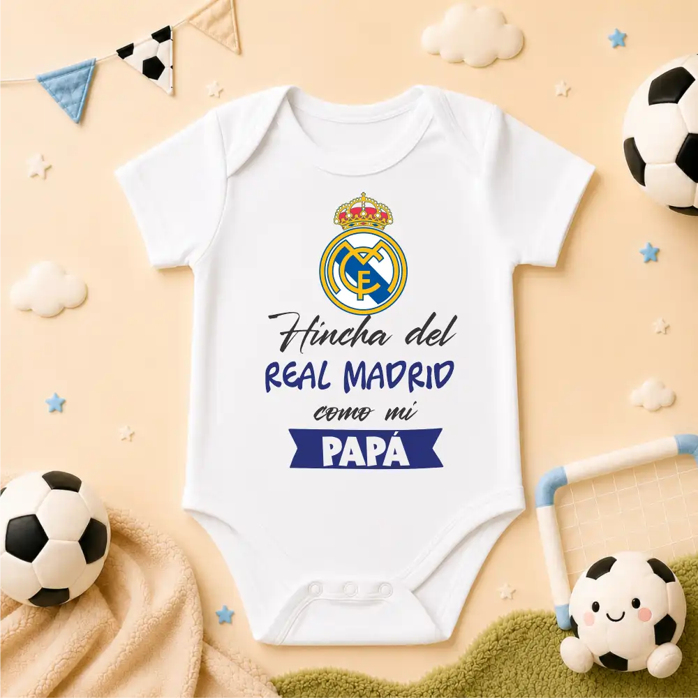 Body Mameluco hinchas 100% algodón