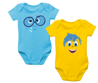 Set x 2 Body Mameluco Bebé personajes Oferta liquidación