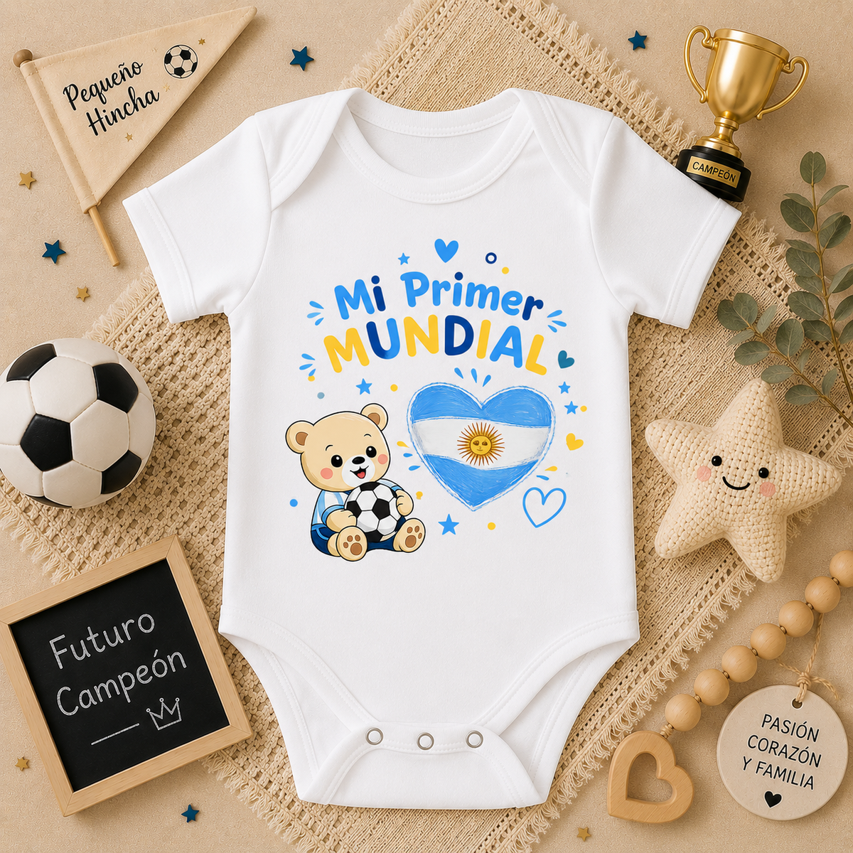 Body Mameluco Mi Primer Mundial
