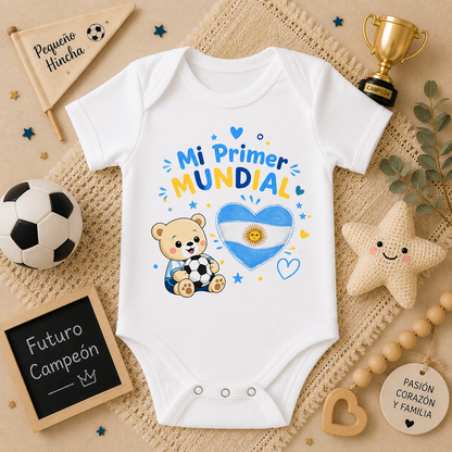 Body Mameluco Mi Primer Mundial