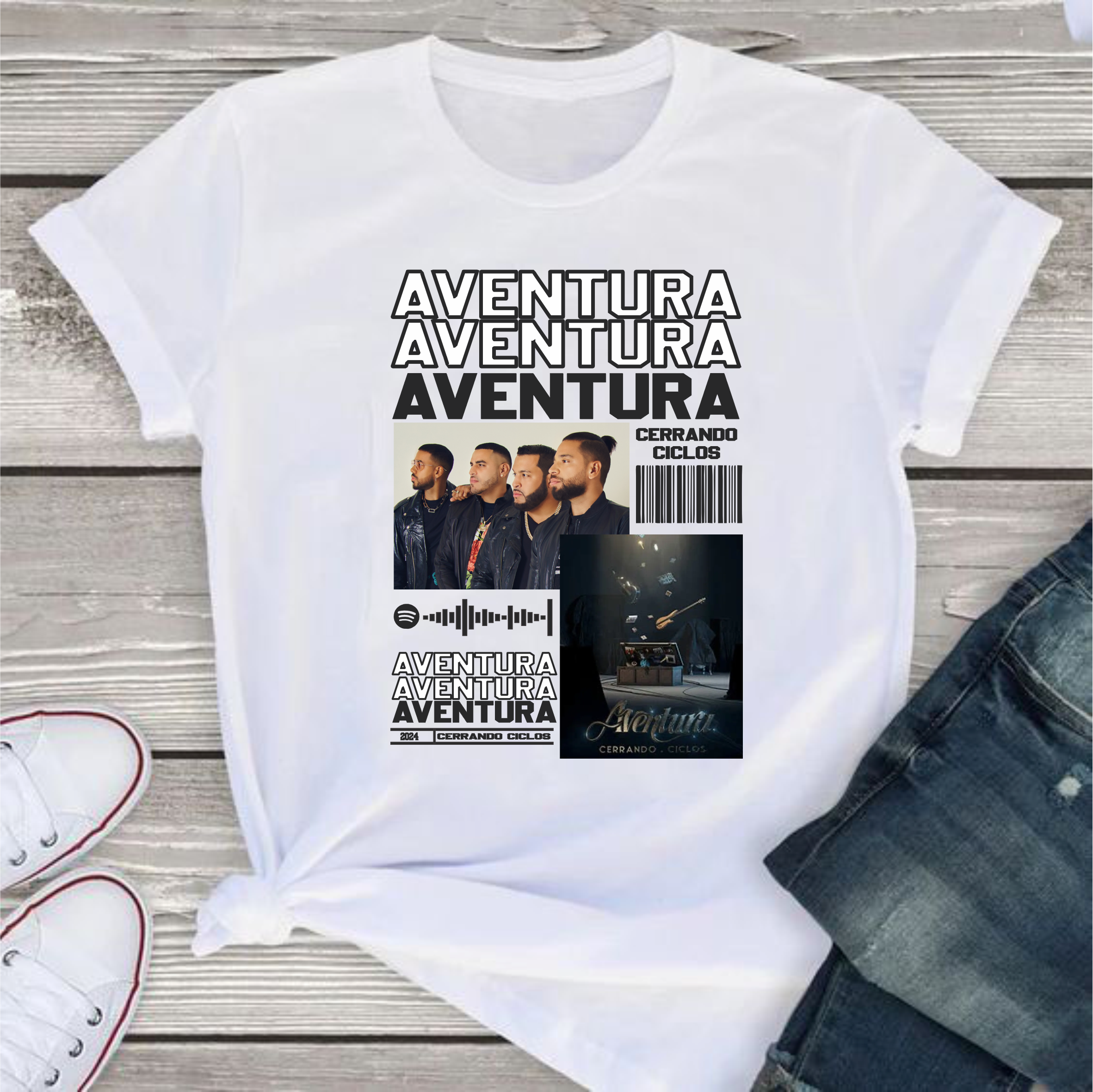 Camiseta Concierto Aventura cerrando ciclos