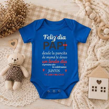 Body Mameluco día del Padre desde la pancita de Mamá