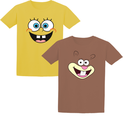 Set x 2 camisetas para niños personajes Oferta liquidación
