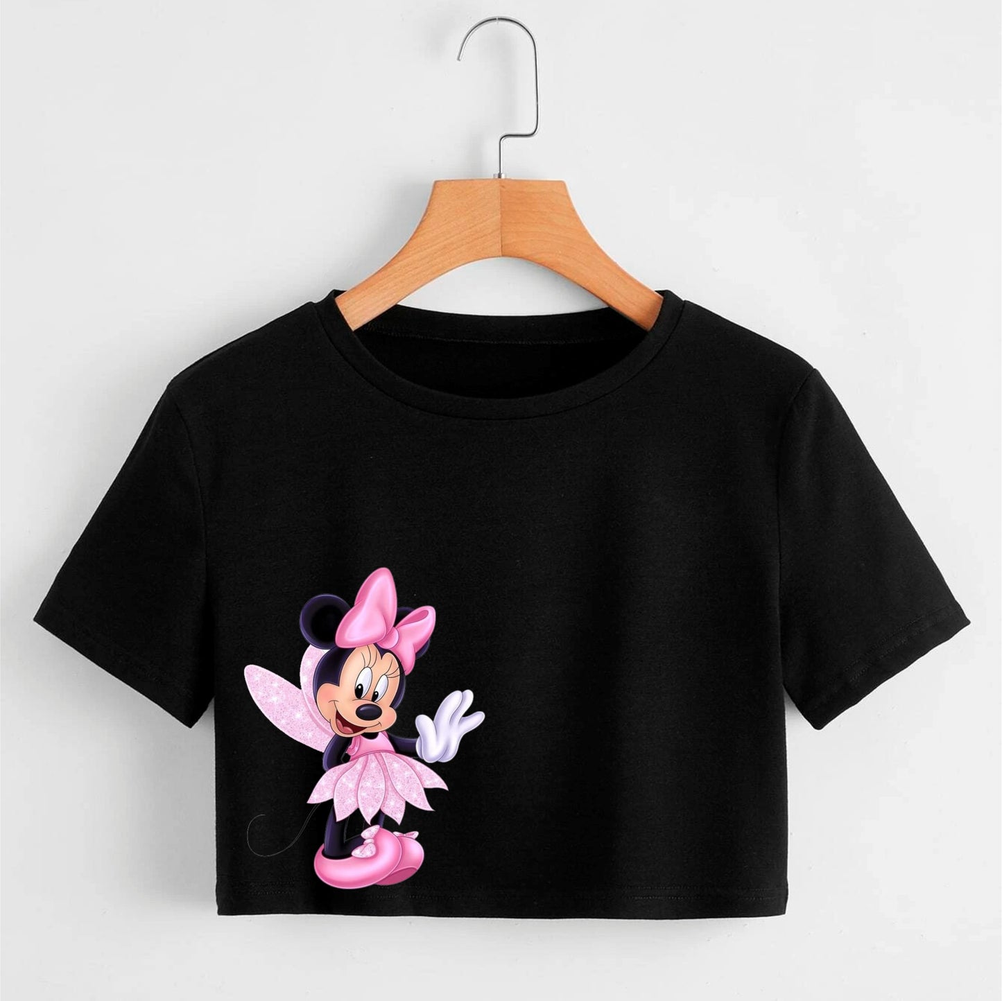 Camiseta corta para mujer minnie bailarina