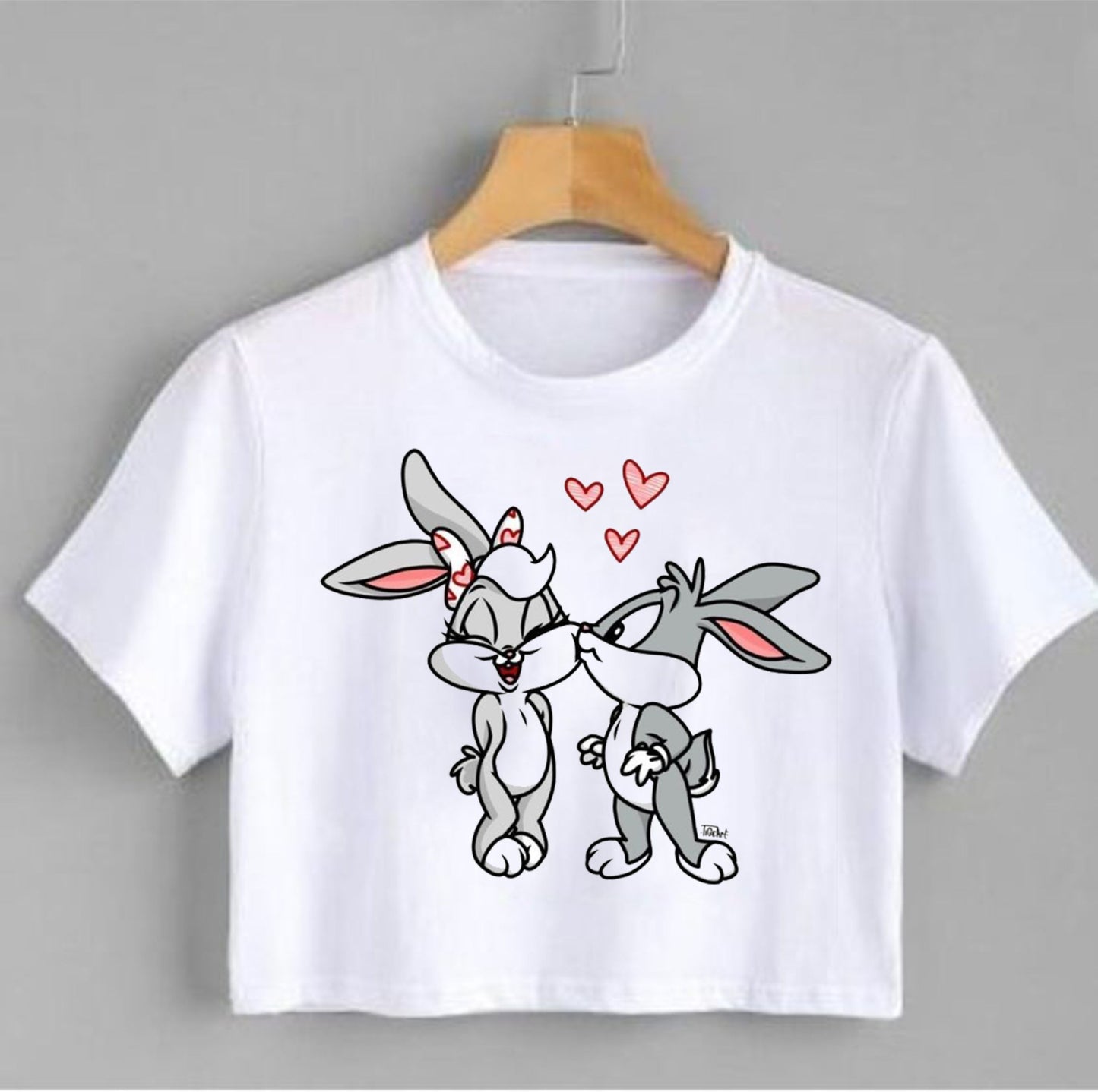 Camiseta corta para mujer bugs bunny