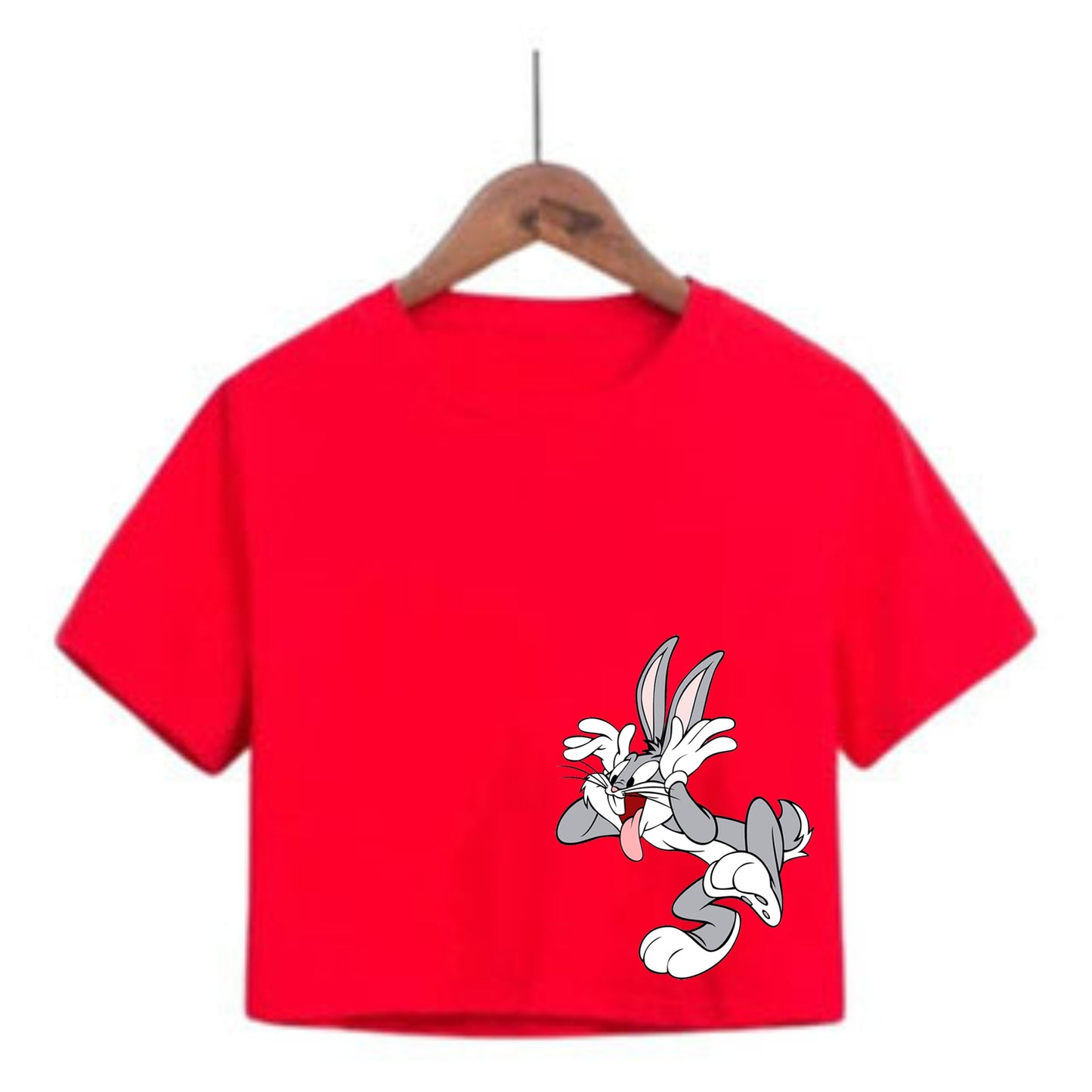 Camiseta corta para mujer Bugs Bonny Roja