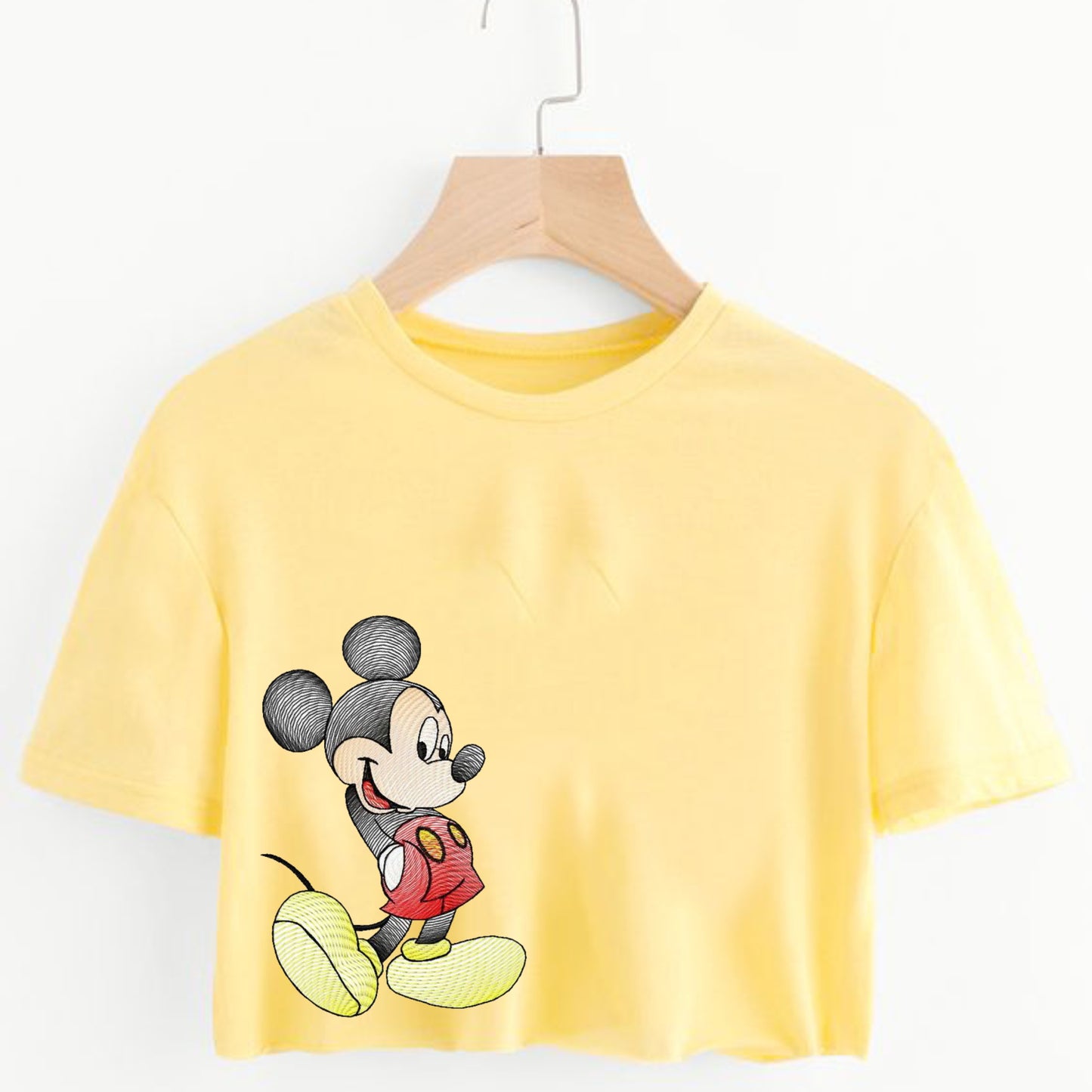 Camiseta corta para mujer mickey