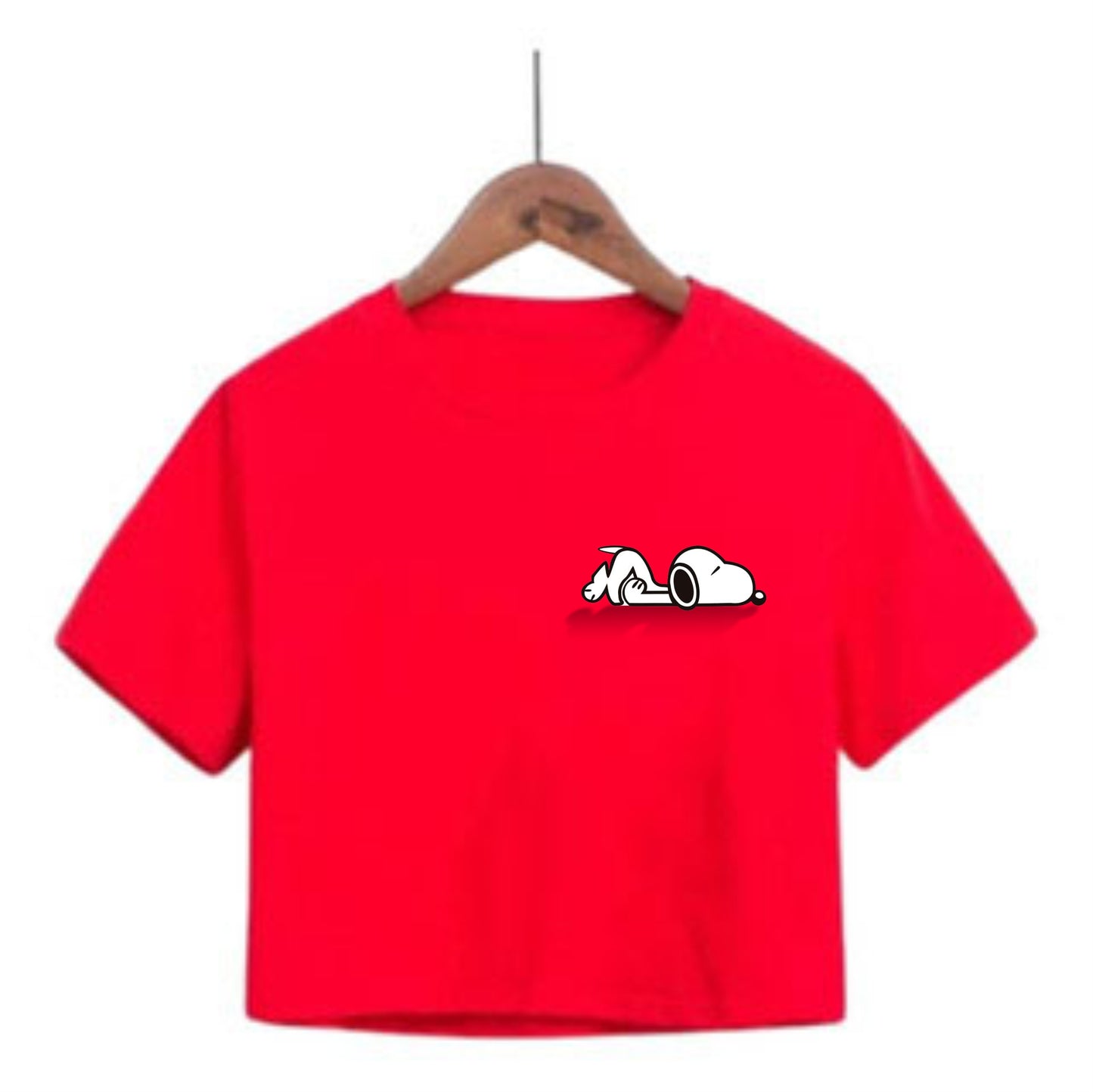 Camiseta corta para mujer snoopy