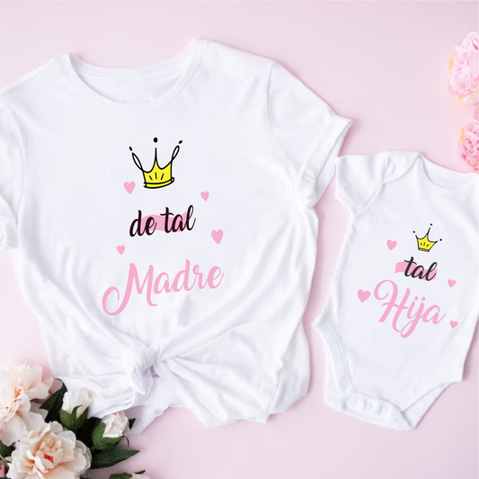 Camisetas mamá e hija de tal madre, tal hija