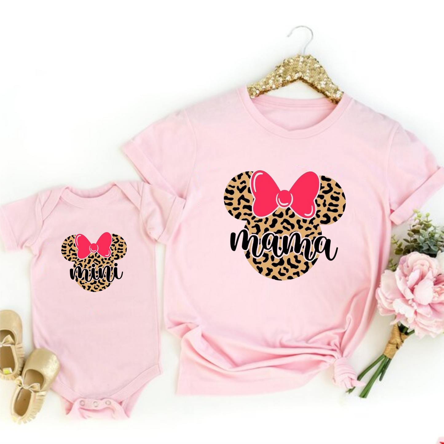 Camisetas Mamá e hija minnie print