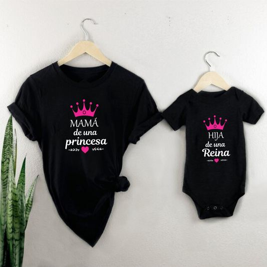 Camisetas Mamá e hija  Mamá de una princesa